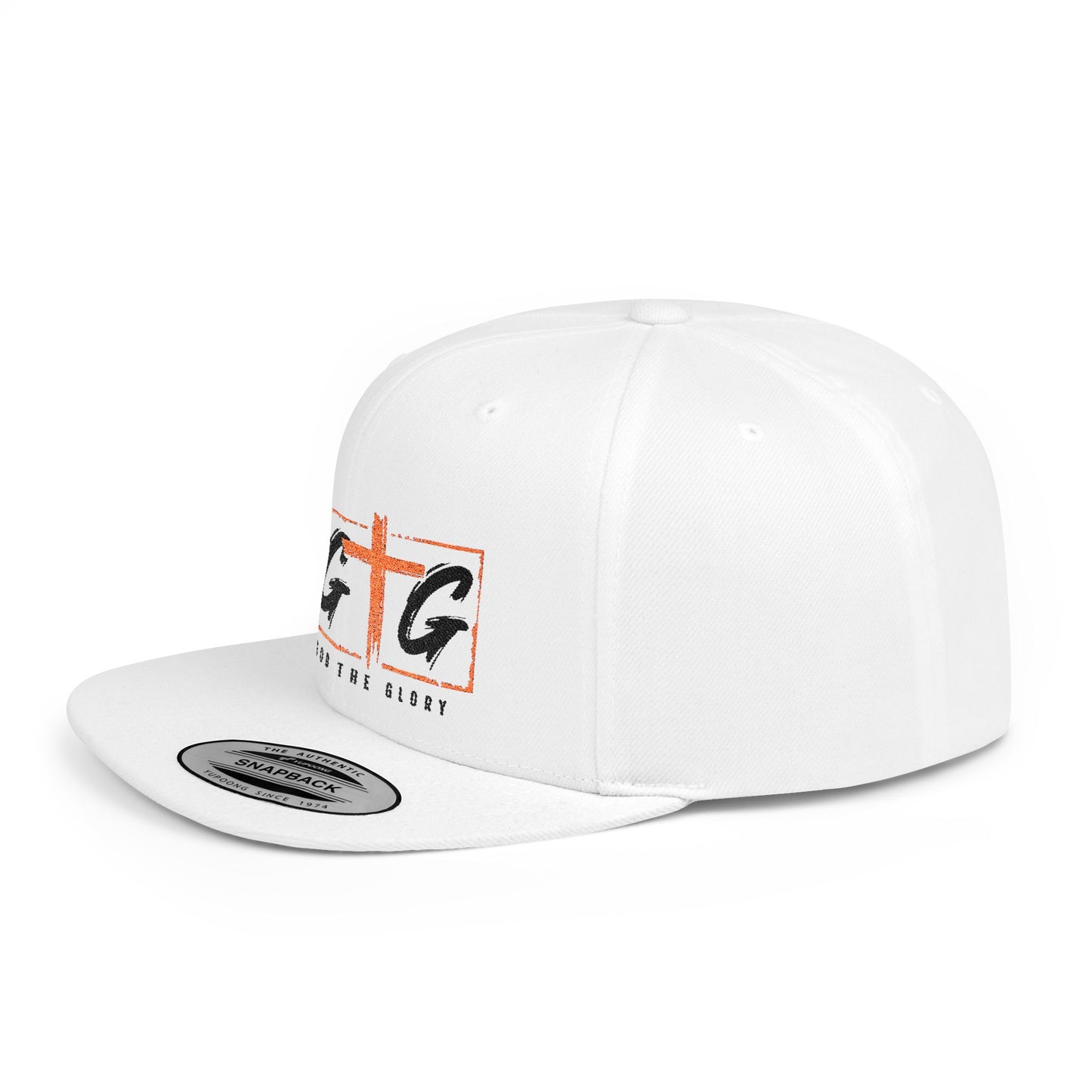 Give God The Glory Flat Bill Snapback Hat