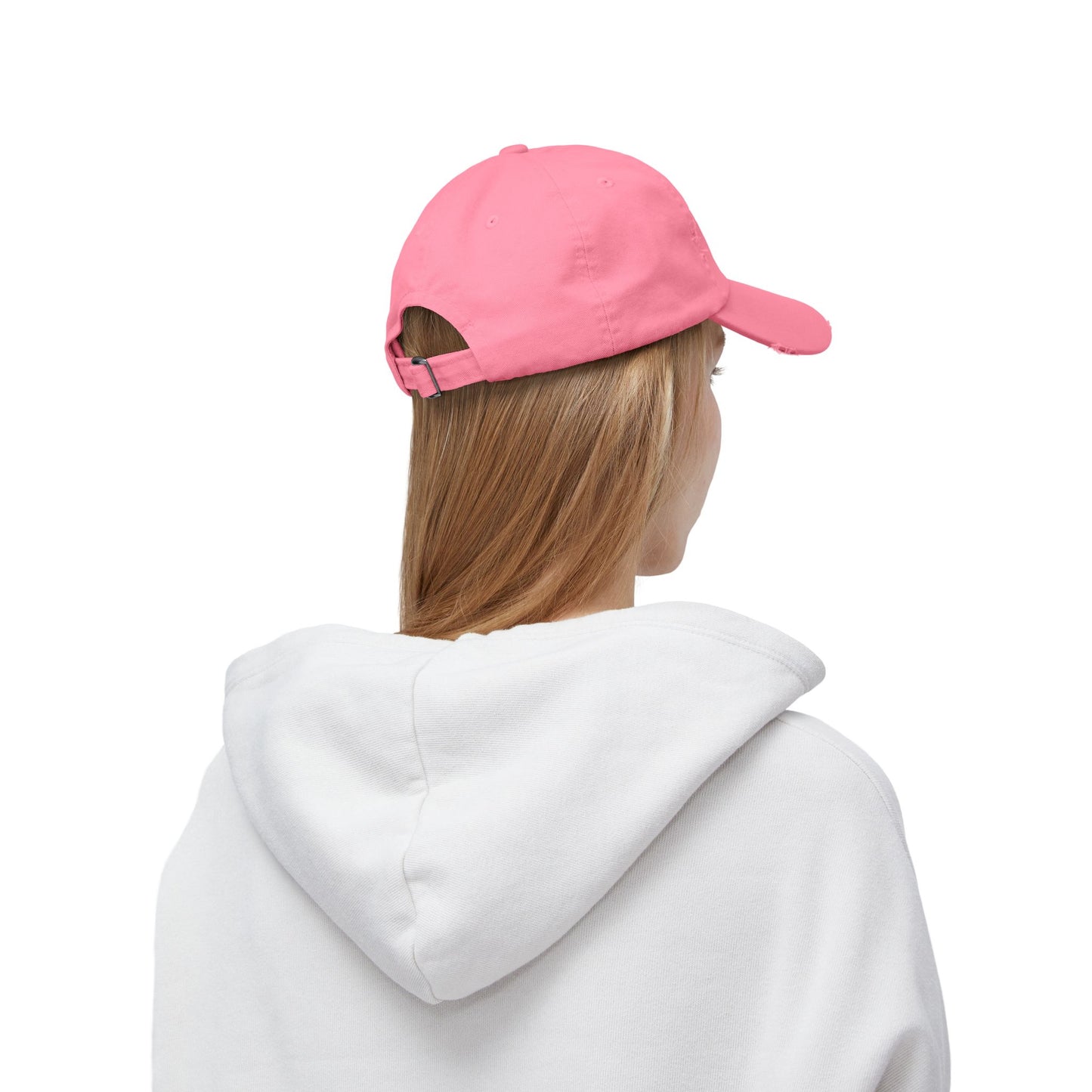 Unisex Distressed Cap - "Give God The Glory" Statement Hat