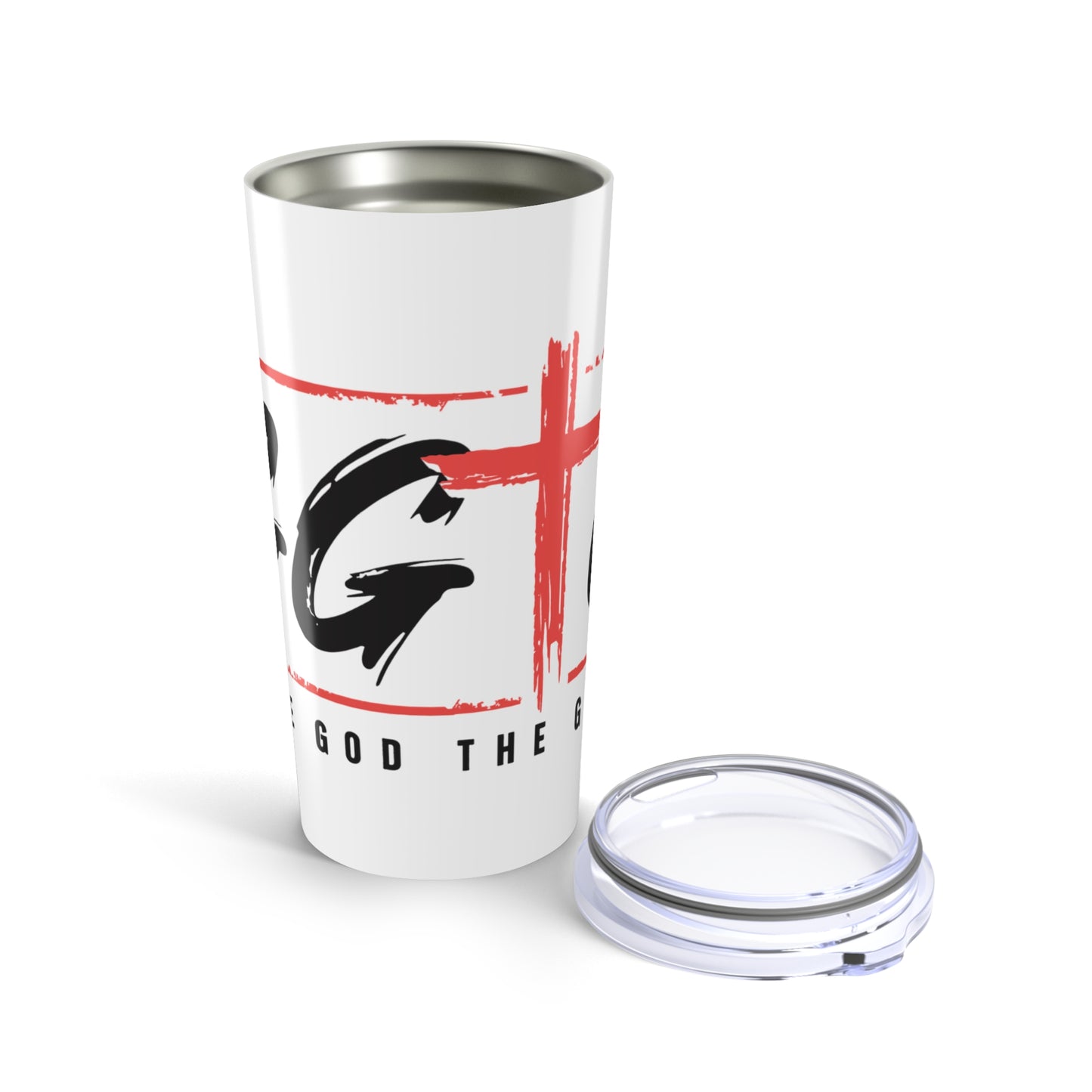 20oz Inspirational Tumbler - Faith & Encouragement - Give God the Glory Travel Mug