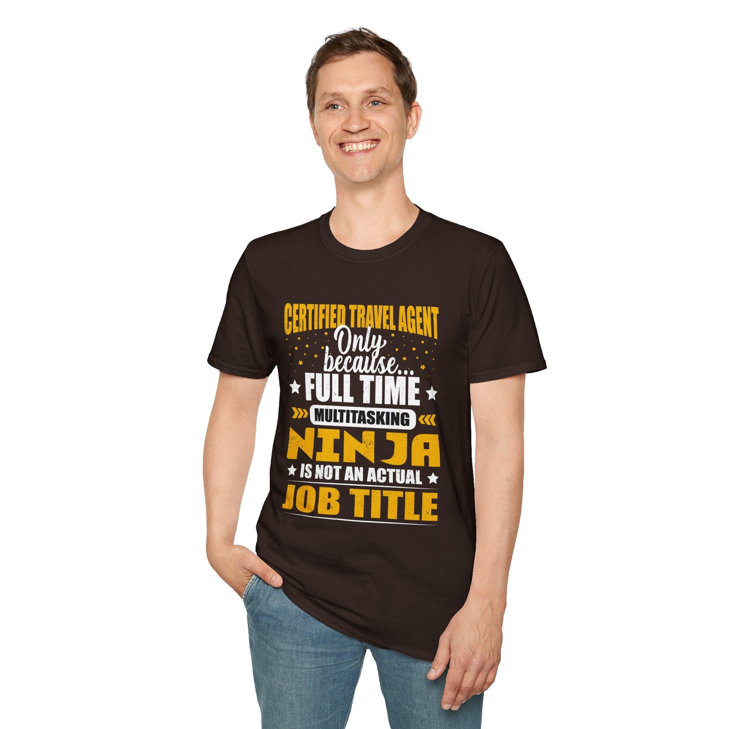Travel Agent T-Shirt — "Ninja - Travel Agent" Graphic Tee