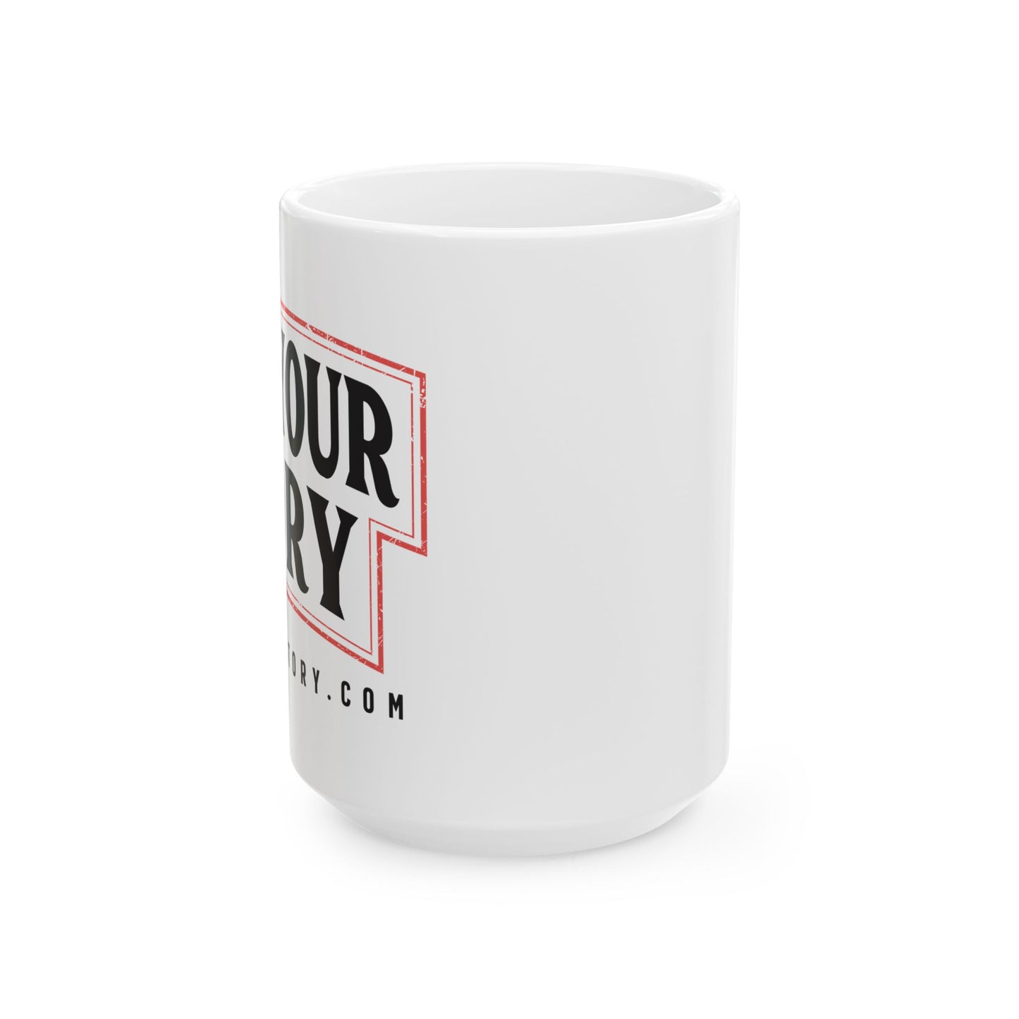 Inspirational Ceramic Mug - "Tell Your Story" - Perfect for Coffee Lovers & Gift Giving