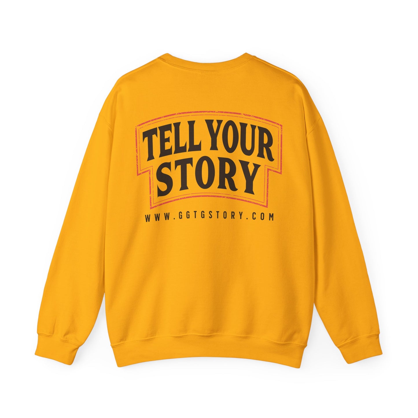 Inspirational Crewneck Sweatshirt - "Give God The Glory" & "Tell Your Story"