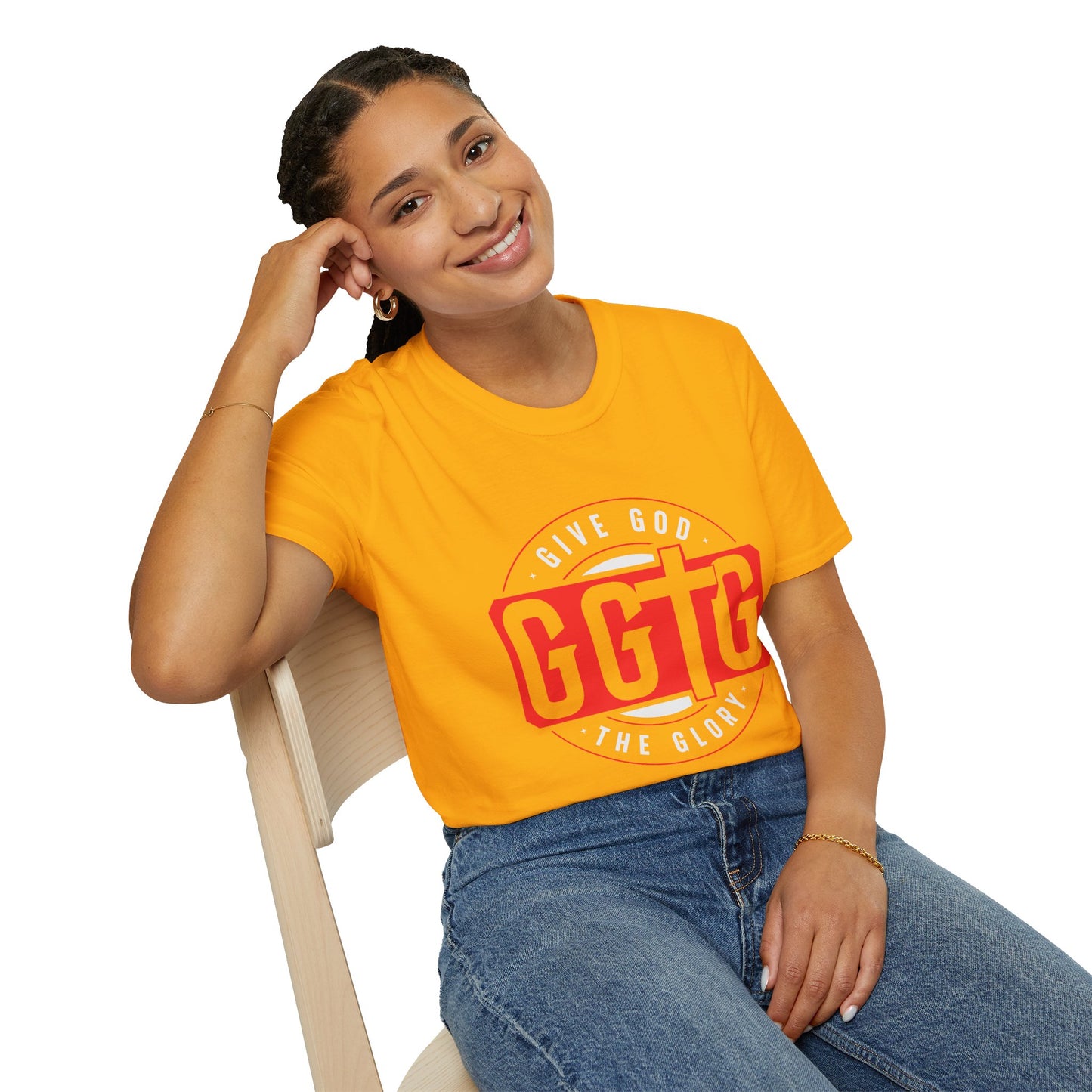 Unisex Softstyle T-Shirt - 'Give God the Glory & Tell Your Story' Inspirational Tee