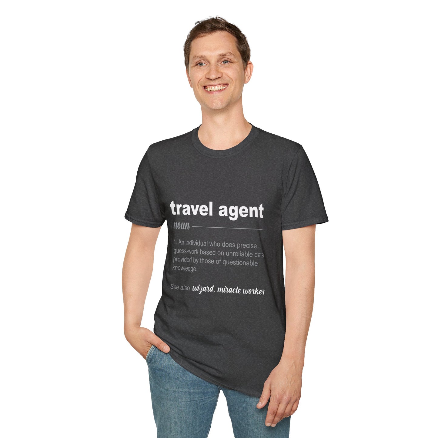 Travel Agent T-Shirt — "Noun - Travel Agent" Graphic Tee