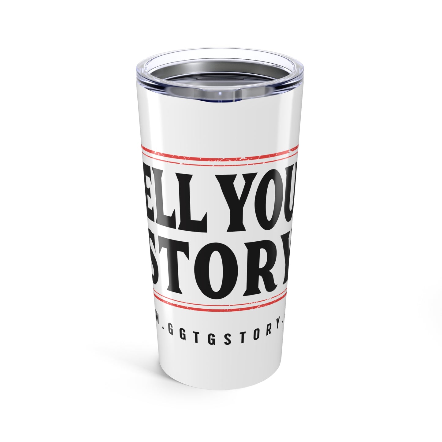 20oz Inspirational Tumbler - 'Tell Your Story' Travel Mug for Daily Motivation