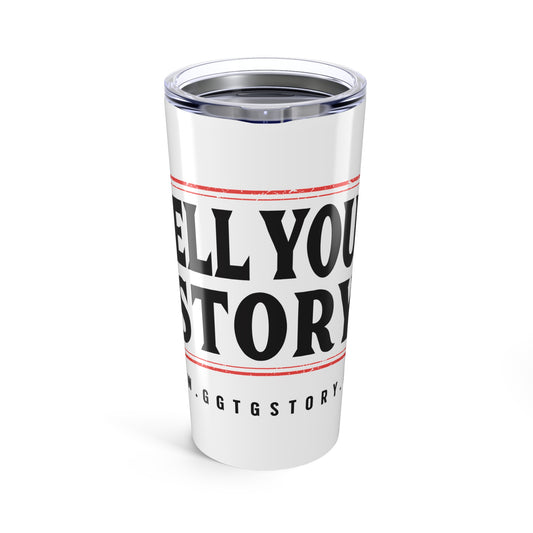 20oz Inspirational Tumbler - 'Tell Your Story' Travel Mug for Daily Motivation