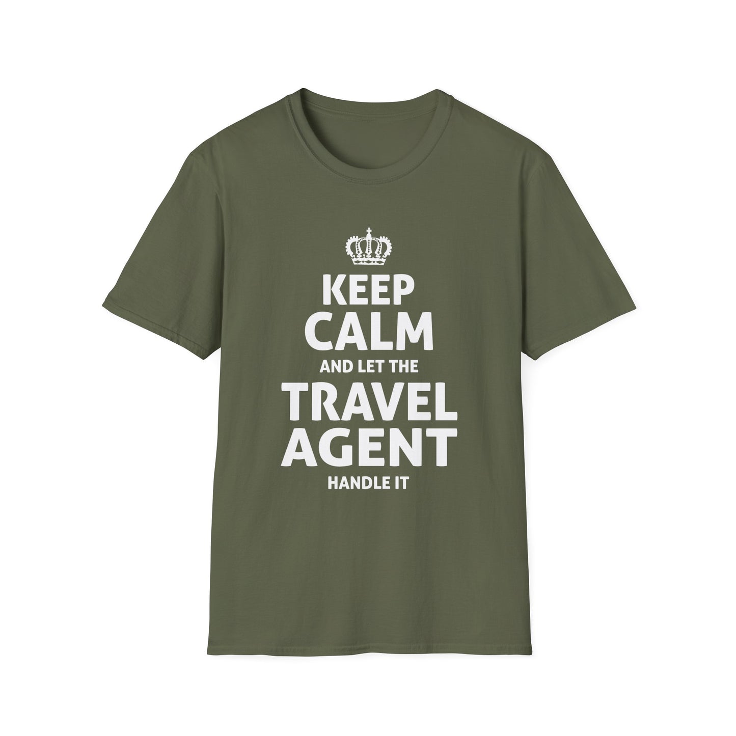 Travel Agent T-Shirt — "Keep Calm 2 - Travel Agent" Graphic Tee