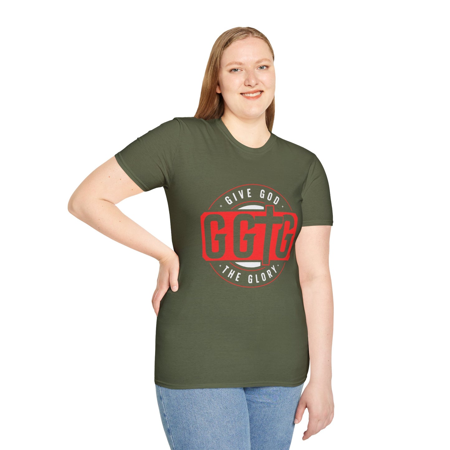 Unisex Softstyle T-Shirt - 'Give God the Glory & Tell Your Story' Inspirational Tee