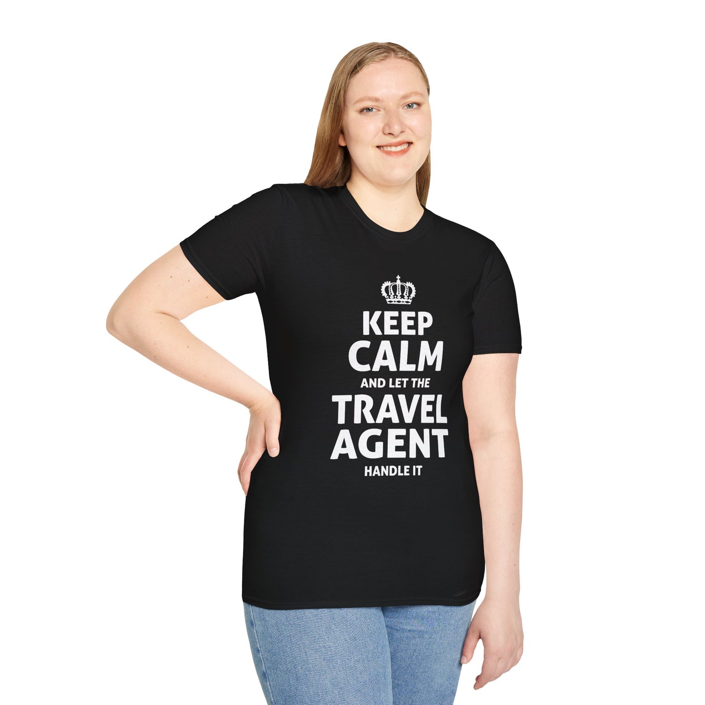 Travel Agent T-Shirt — "Keep Calm 2 - Travel Agent" Graphic Tee