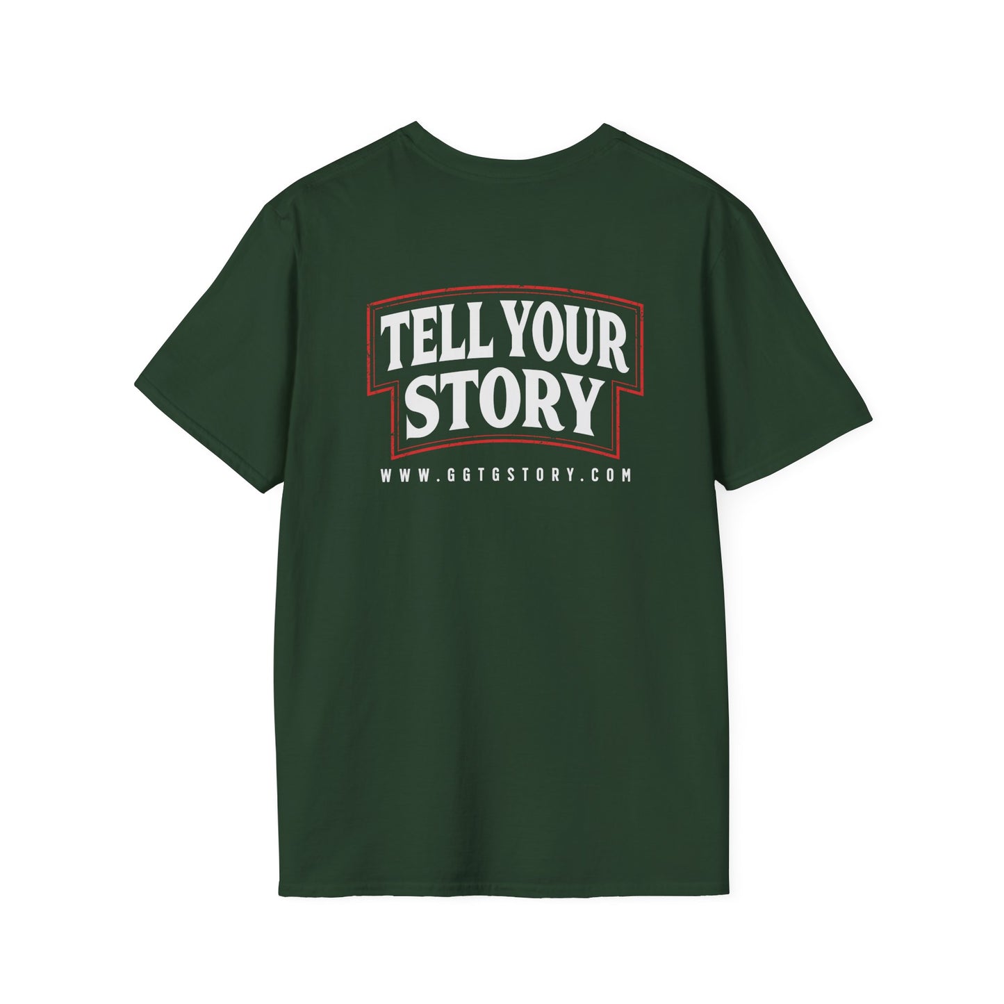 Unisex Softstyle T-Shirt  Inspirational - "Give God the Glory" & "Tell Your Story"