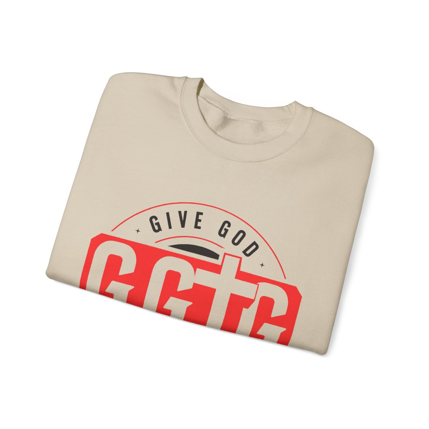 Inspirational Crewneck Sweatshirt - "Give God The Glory" & "Tell Your Story"