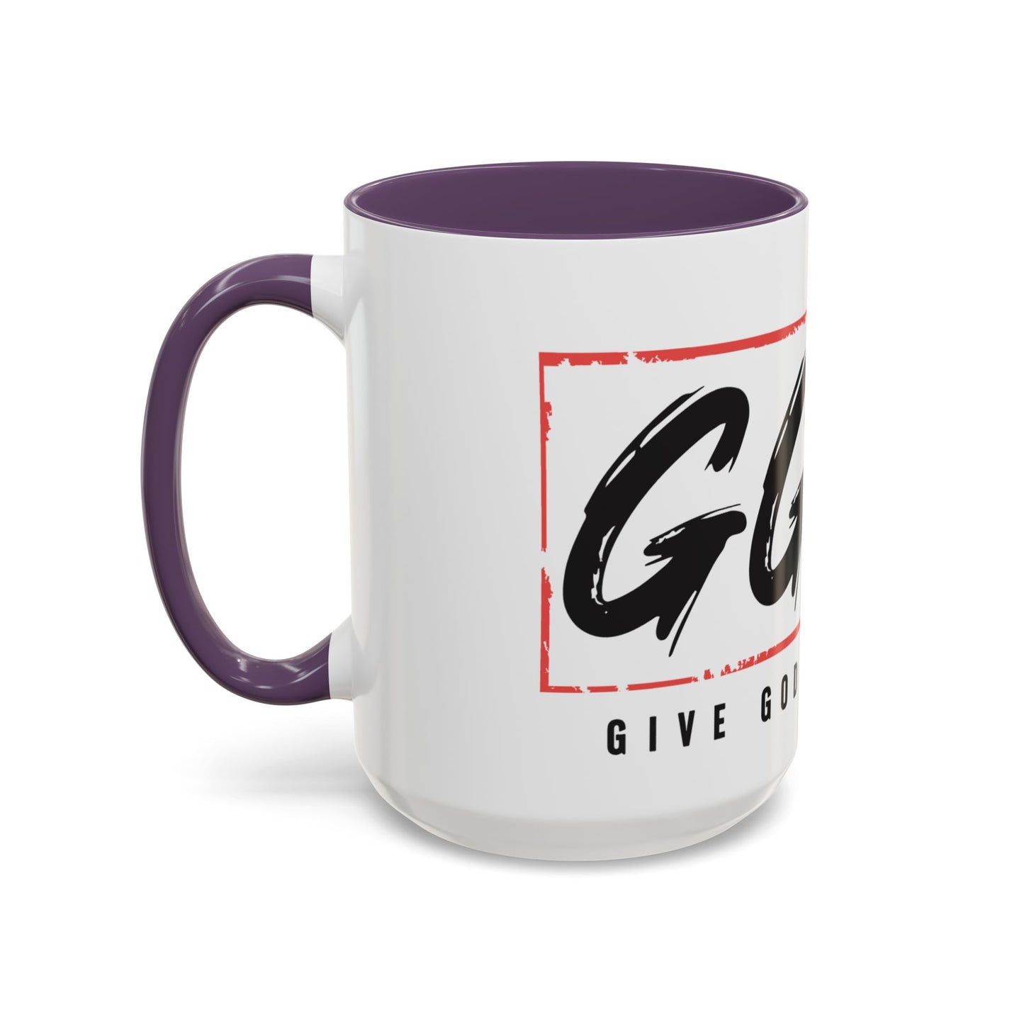 Faith-Inspired Accent Coffee Mug - 11/15oz with 'Give God the Glory' Design