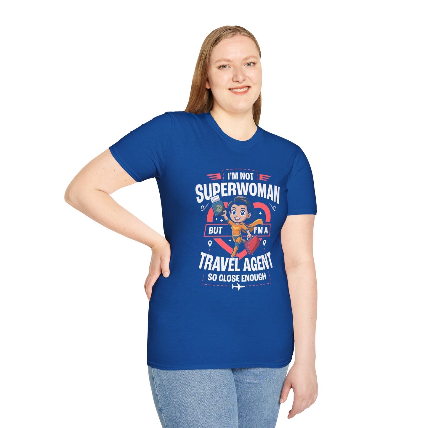 Travel Agent T-Shirt — " Super Woman Travel Agent" Graphic Tee