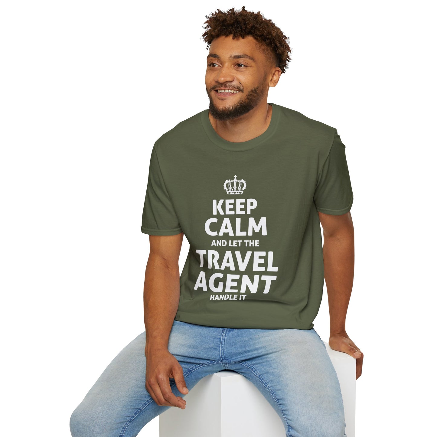 Travel Agent T-Shirt — "Keep Calm 2 - Travel Agent" Graphic Tee