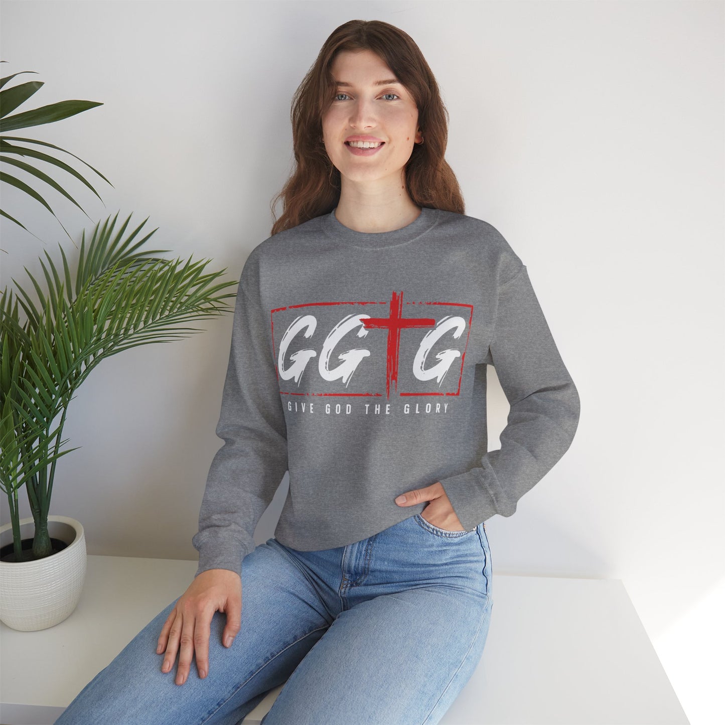 Inspiring Unisex Crewneck Sweatshirt - "Tell Your Story" Design