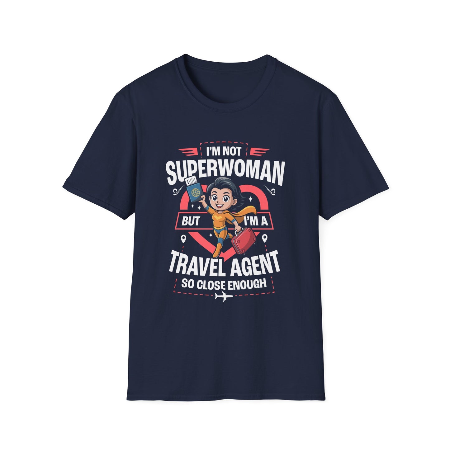 Travel Agent T-Shirt — " Super Woman Travel Agent" Graphic Tee