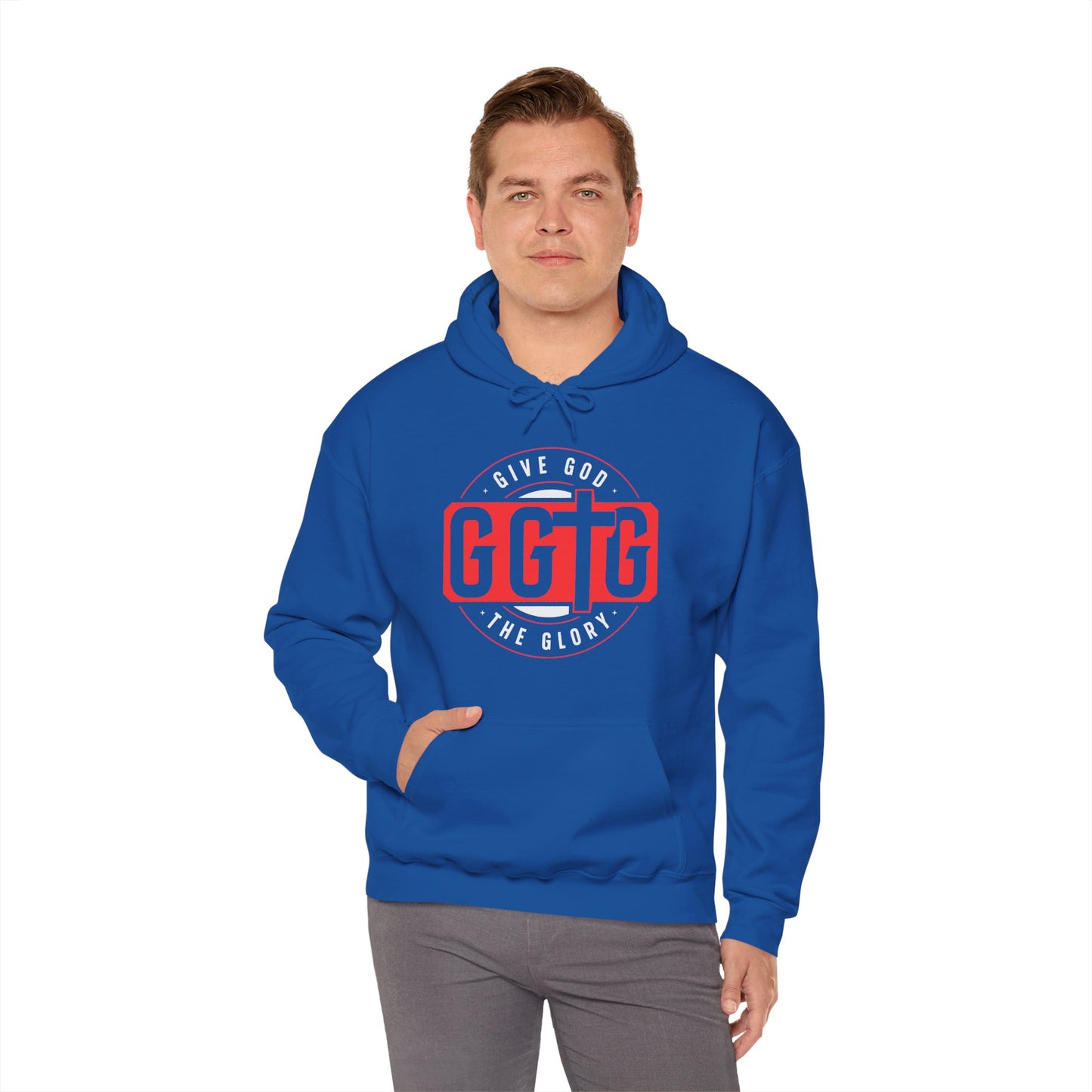 Give God the Glory Unisex Hooded Sweatshirt - Inspirational Comfort Wear