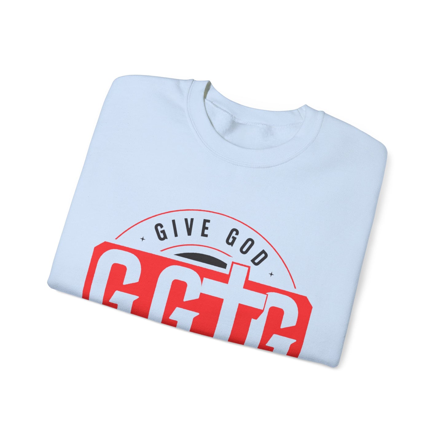 Inspirational Crewneck Sweatshirt - "Give God The Glory" & "Tell Your Story"