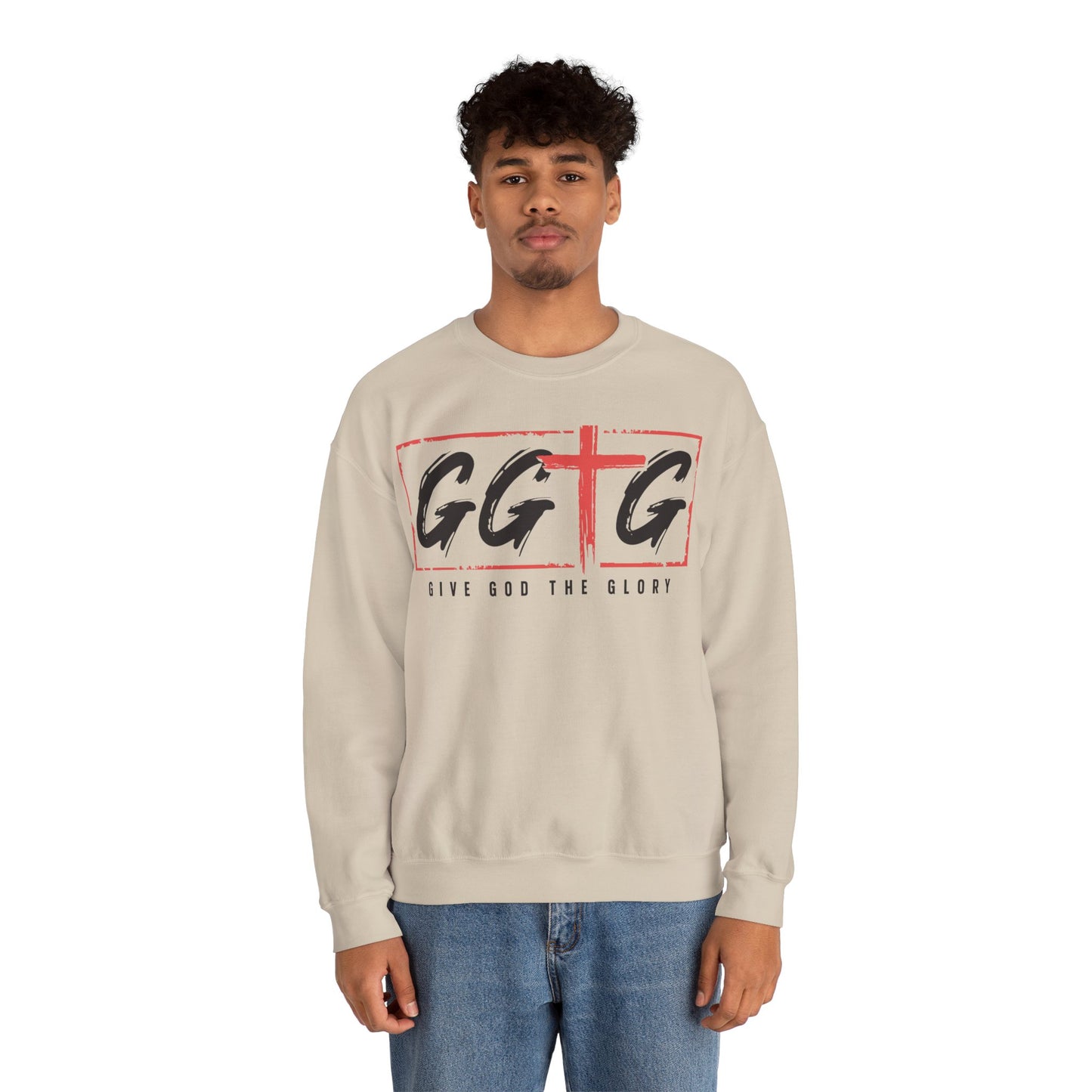 Unisex Crewneck Sweatshirt - "Give God the Glory" & "Tell Your Story" Design