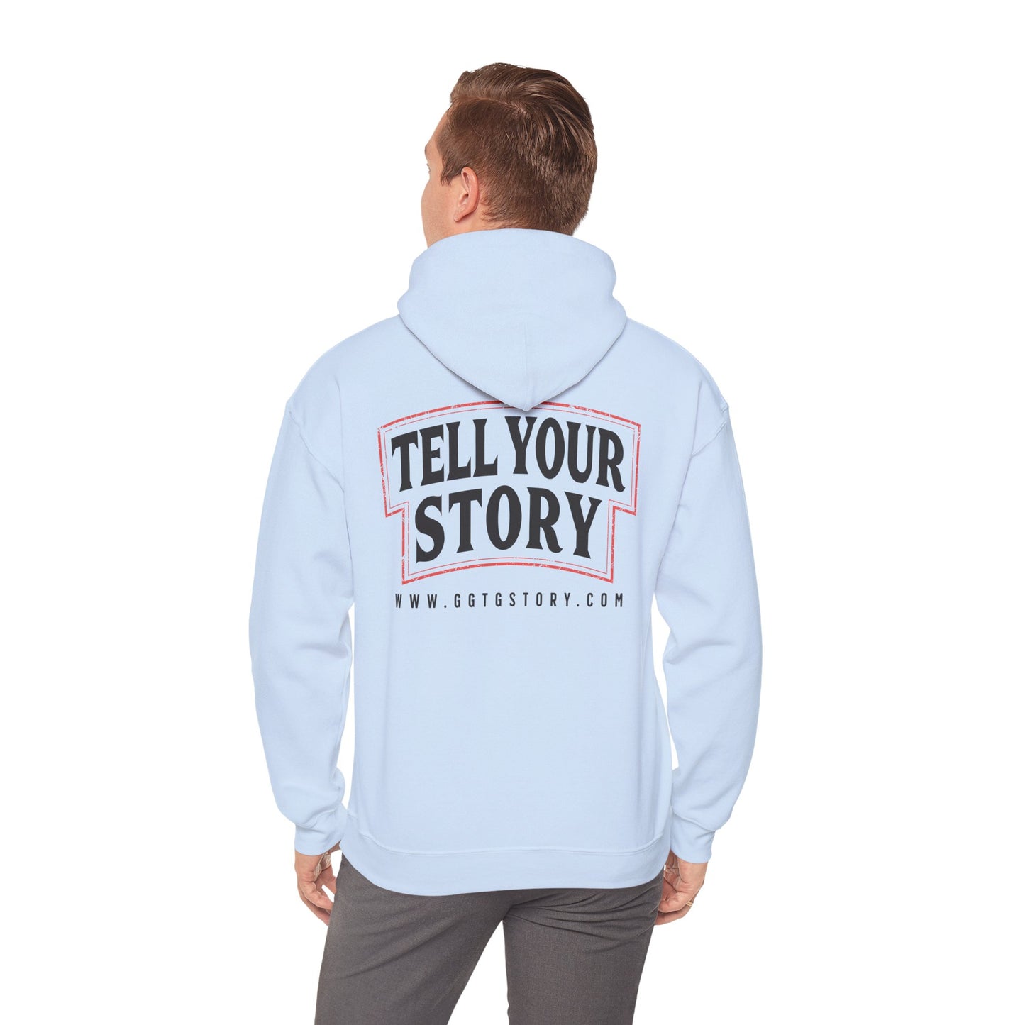 Inspirational Unisex Hoodie - "Give Good The Glory" & "Tell Your Story" Design