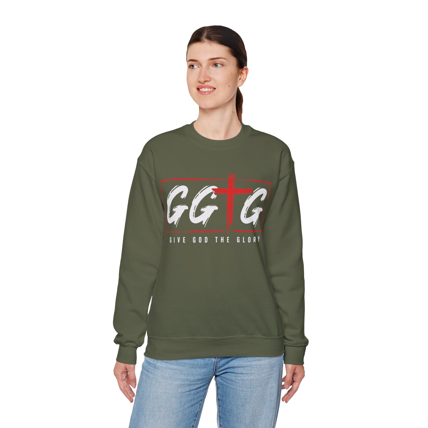 Inspiring Unisex Crewneck Sweatshirt - "Tell Your Story" Design