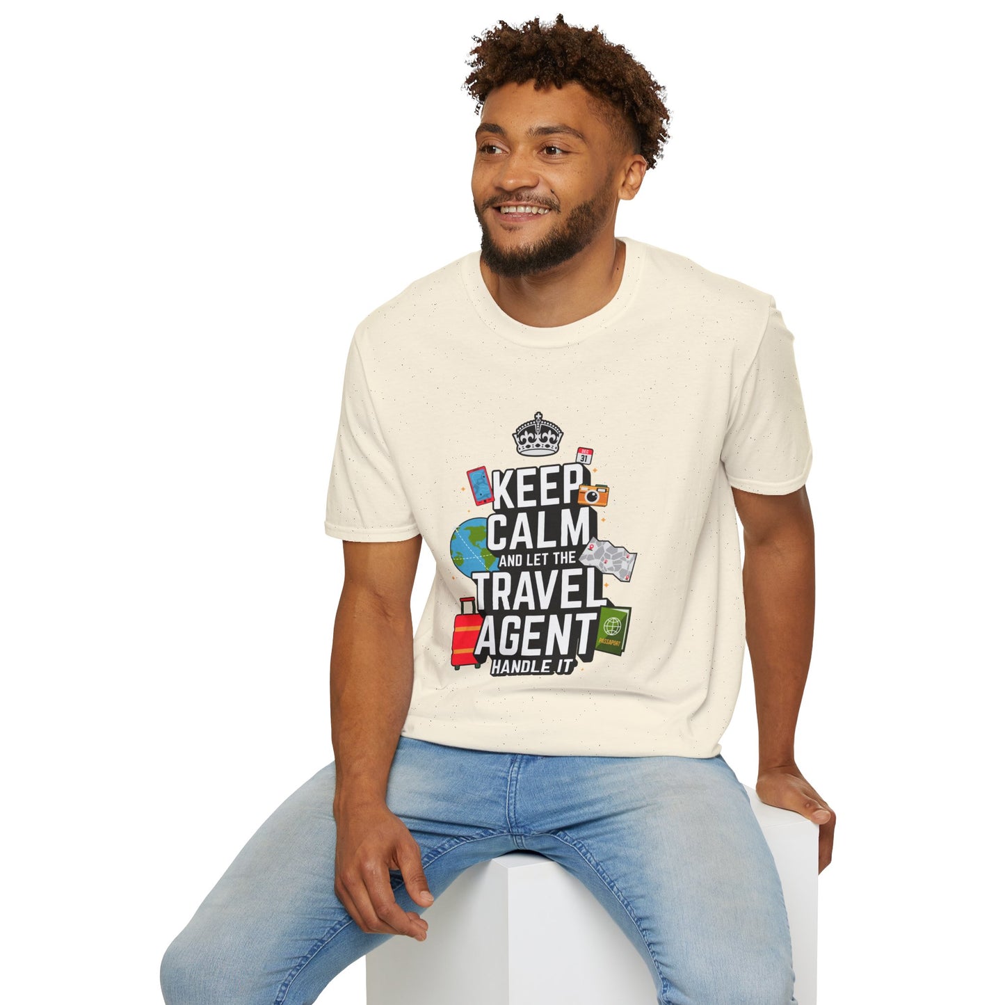 Travel Agent T-Shirt — "Keep Calm Travel Agent" Graphic Tee