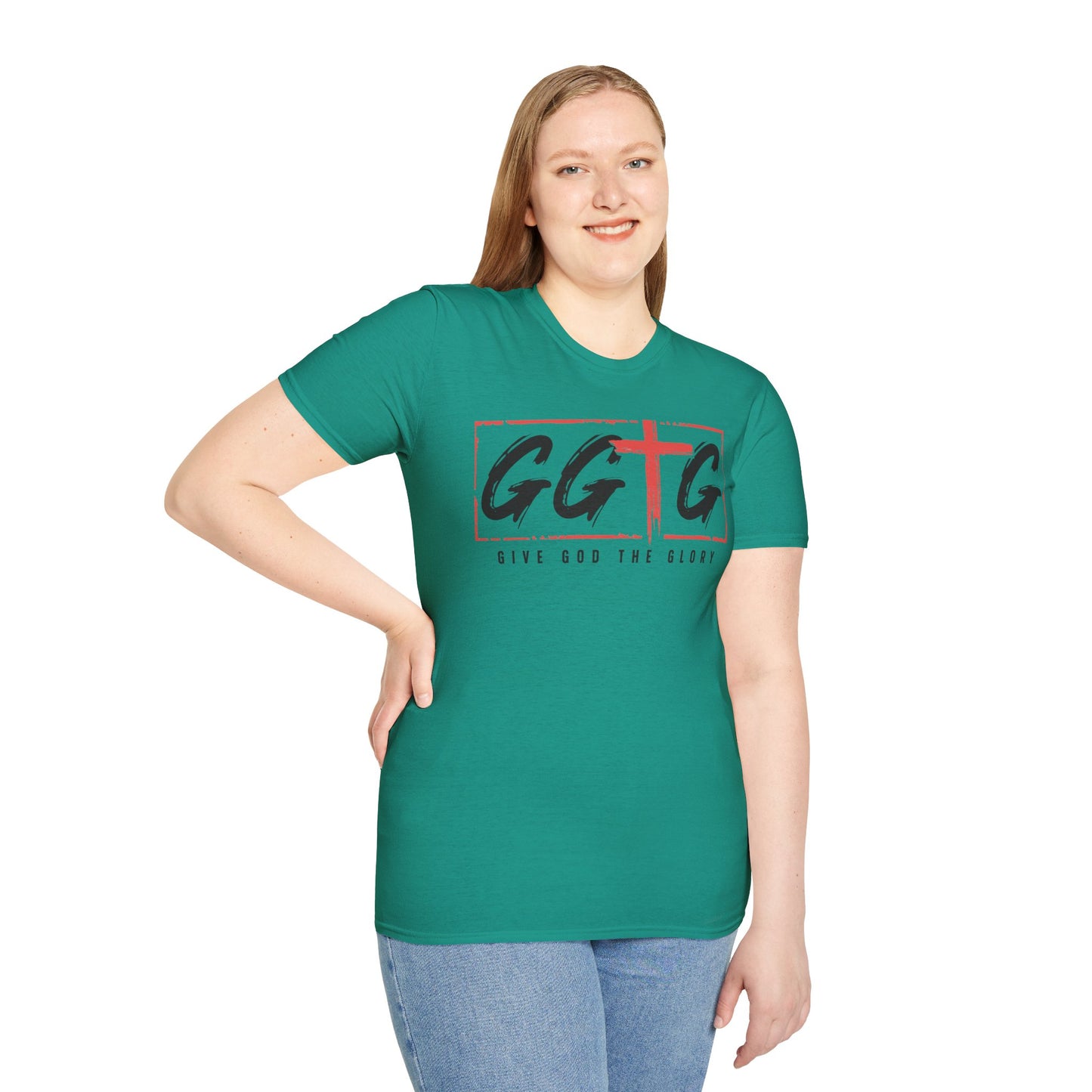 Unisex Inspirational T-Shirt - 'Give God the Glory' & 'Tell Your Story'