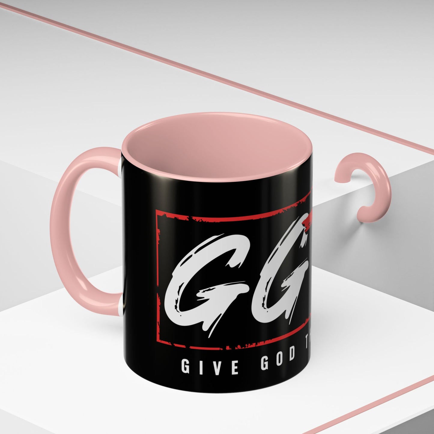 Inspirational Accent Coffee Mug - "Give God the Glory" - Perfect for Faith-Based Gifts