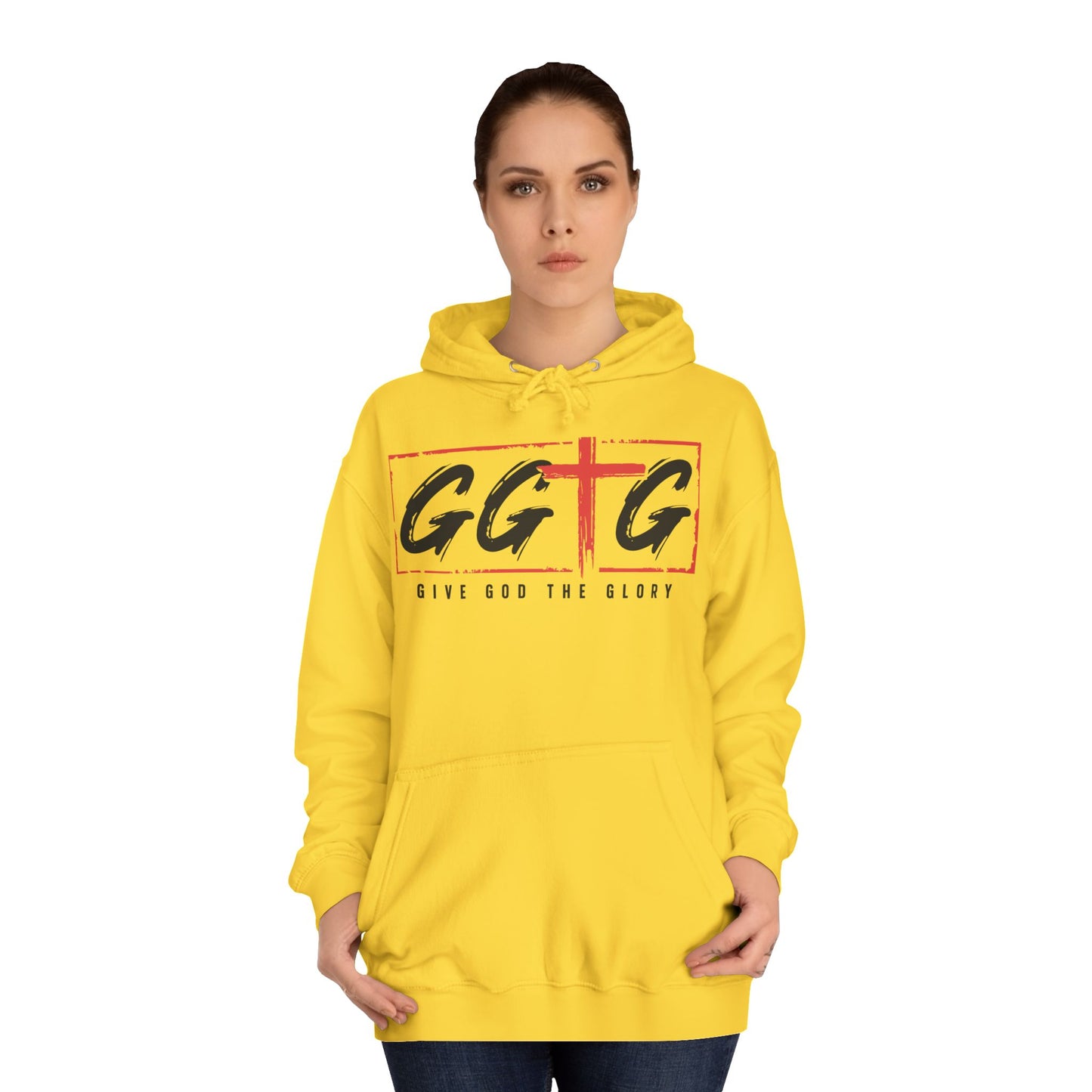Unisex College Hoodie - Give God The Glory & Tell Your Story
