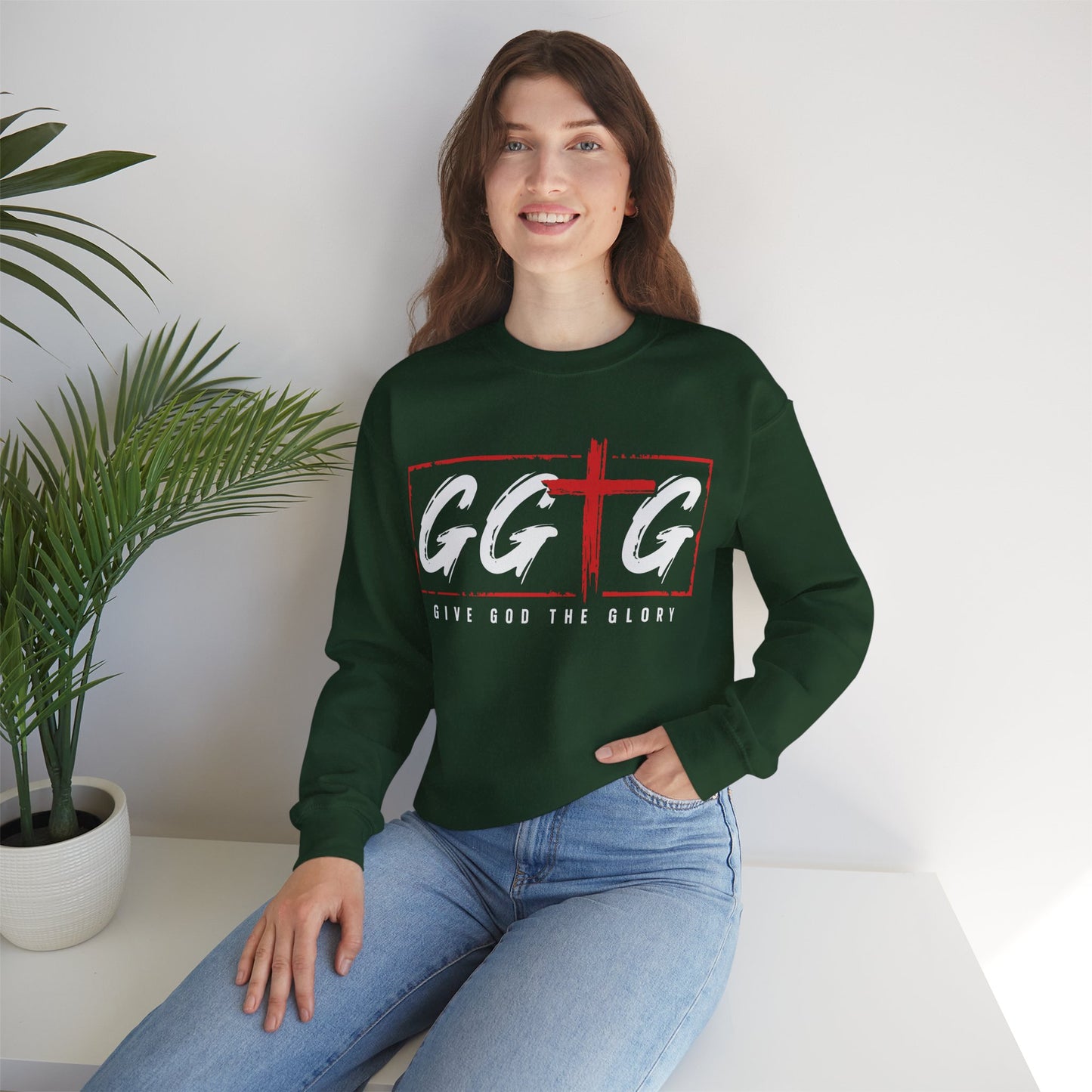Inspiring Unisex Crewneck Sweatshirt - "Tell Your Story" Design