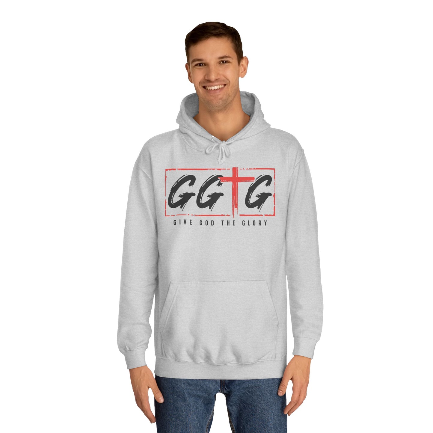 Unisex College Hoodie - Give God The Glory & Tell Your Story