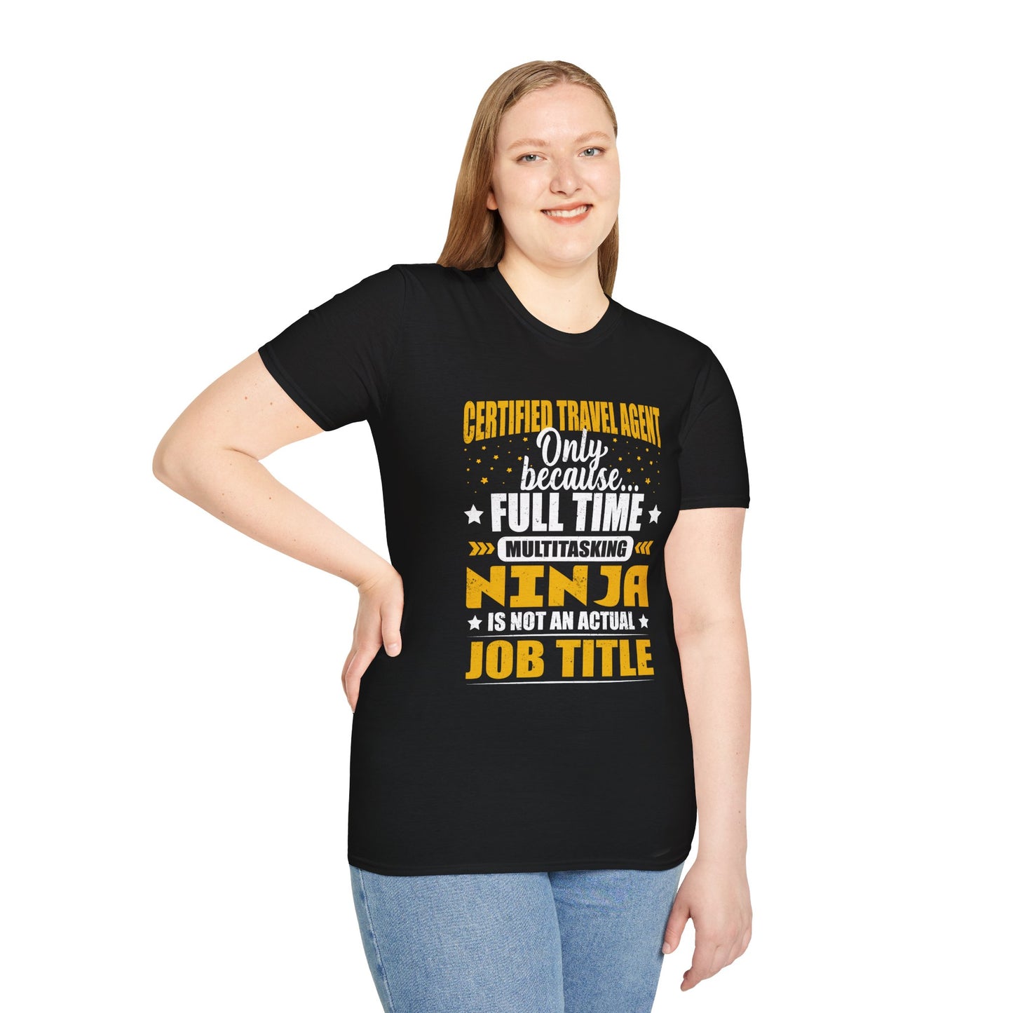 Travel Agent T-Shirt — "Ninja - Travel Agent" Graphic Tee