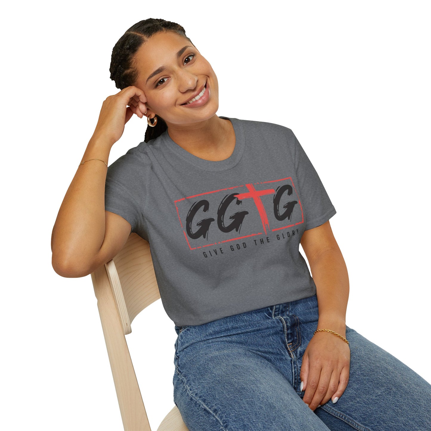 Unisex Inspirational T-Shirt - 'Give God the Glory' & 'Tell Your Story'