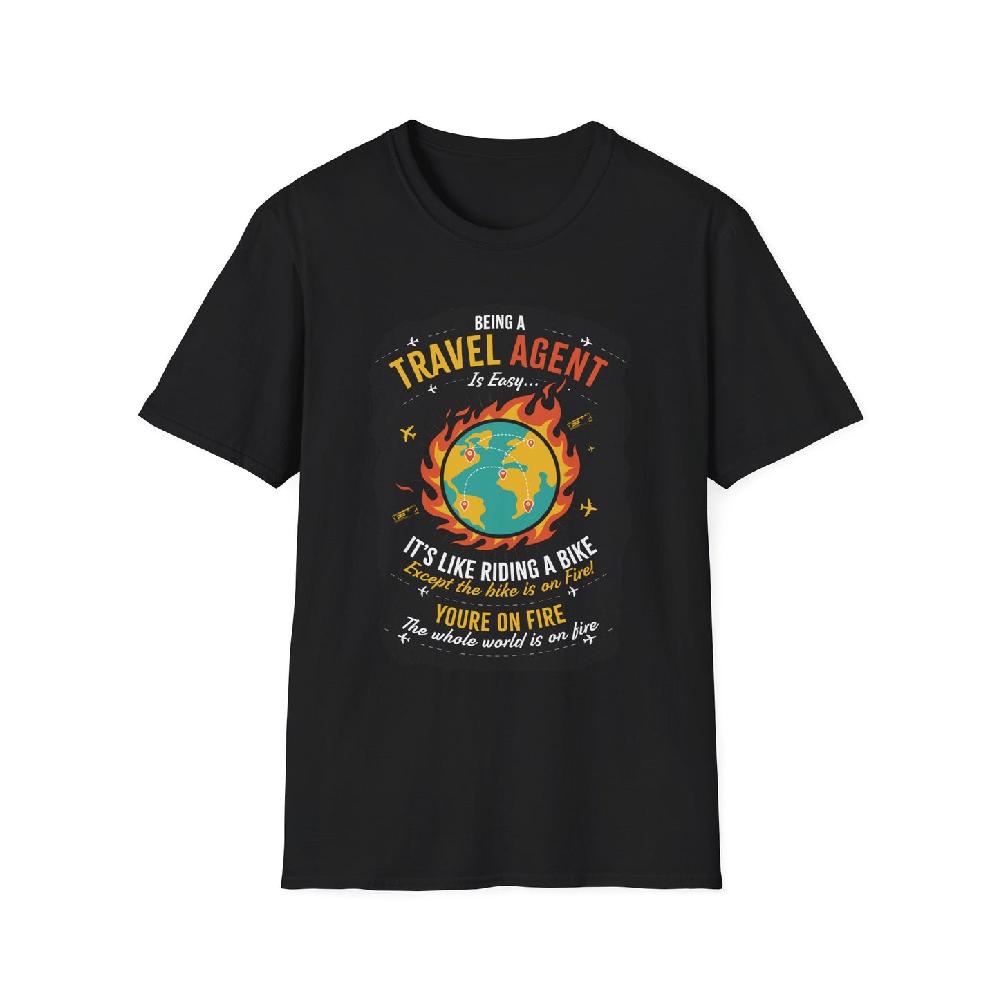 Travel Agent T-Shirt — " Being a Travel Agent is Easy" Graphic Tee