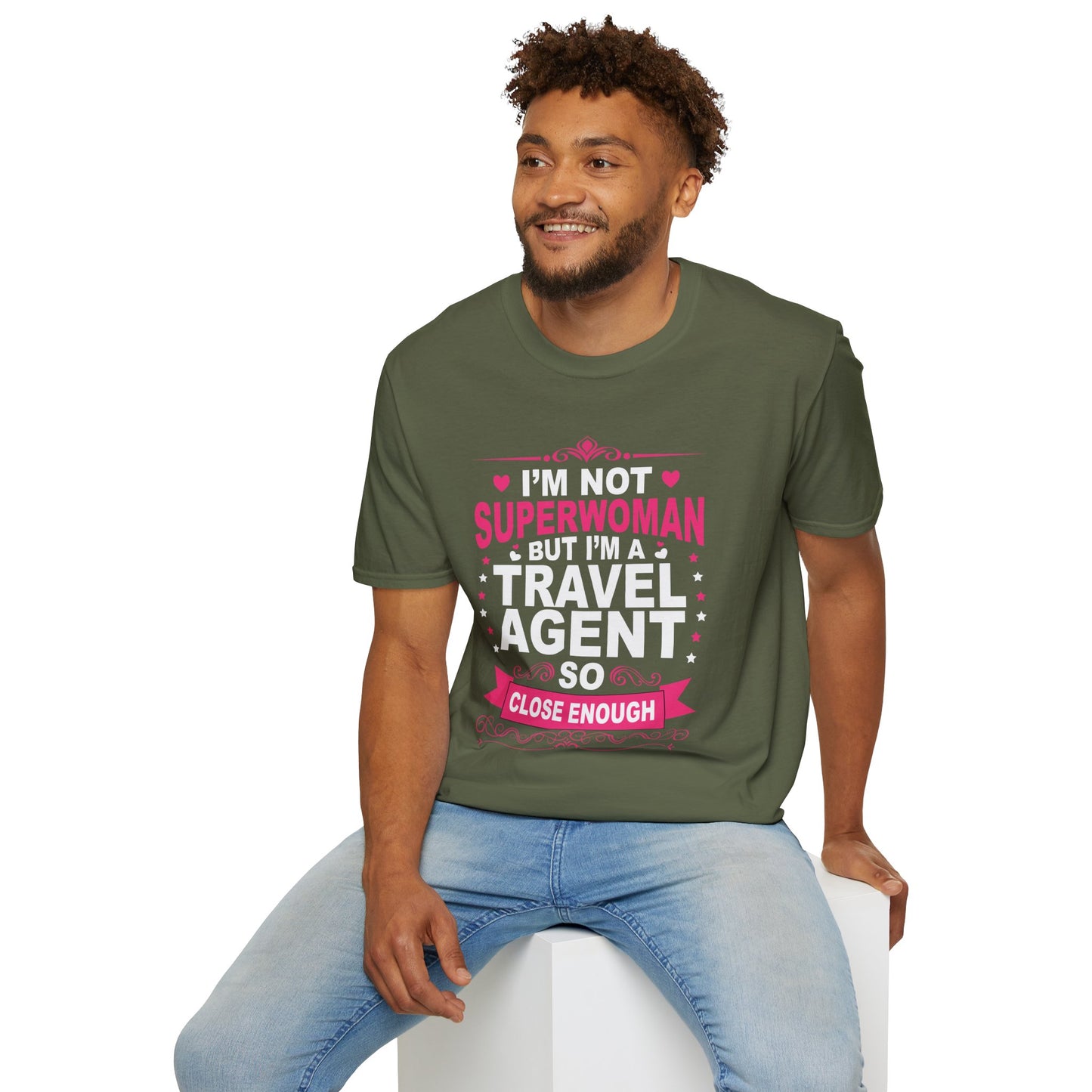 Travel Agent T-Shirt — "Super Woman 2 Travel Agent" Graphic Tee