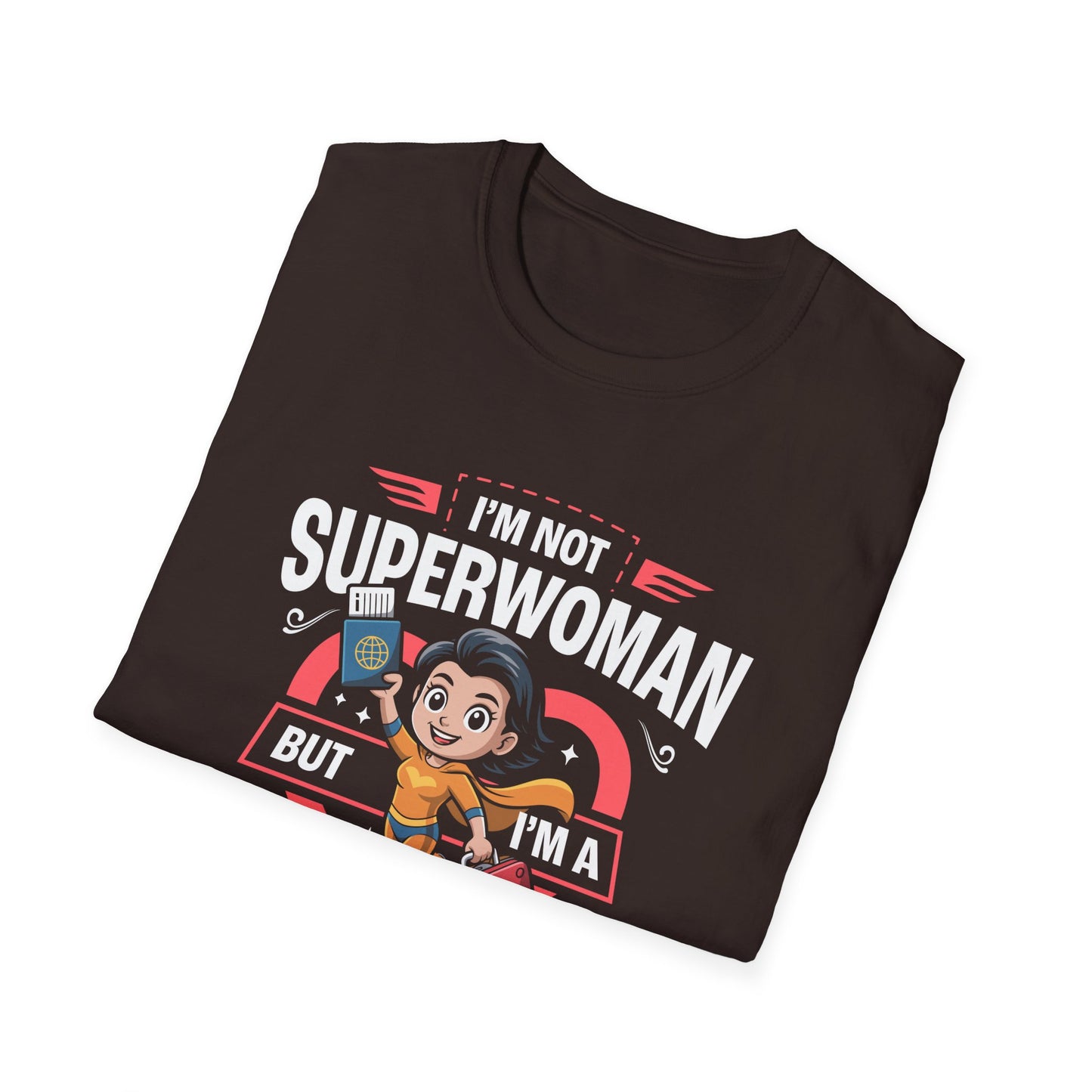 Travel Agent T-Shirt — " Super Woman Travel Agent" Graphic Tee