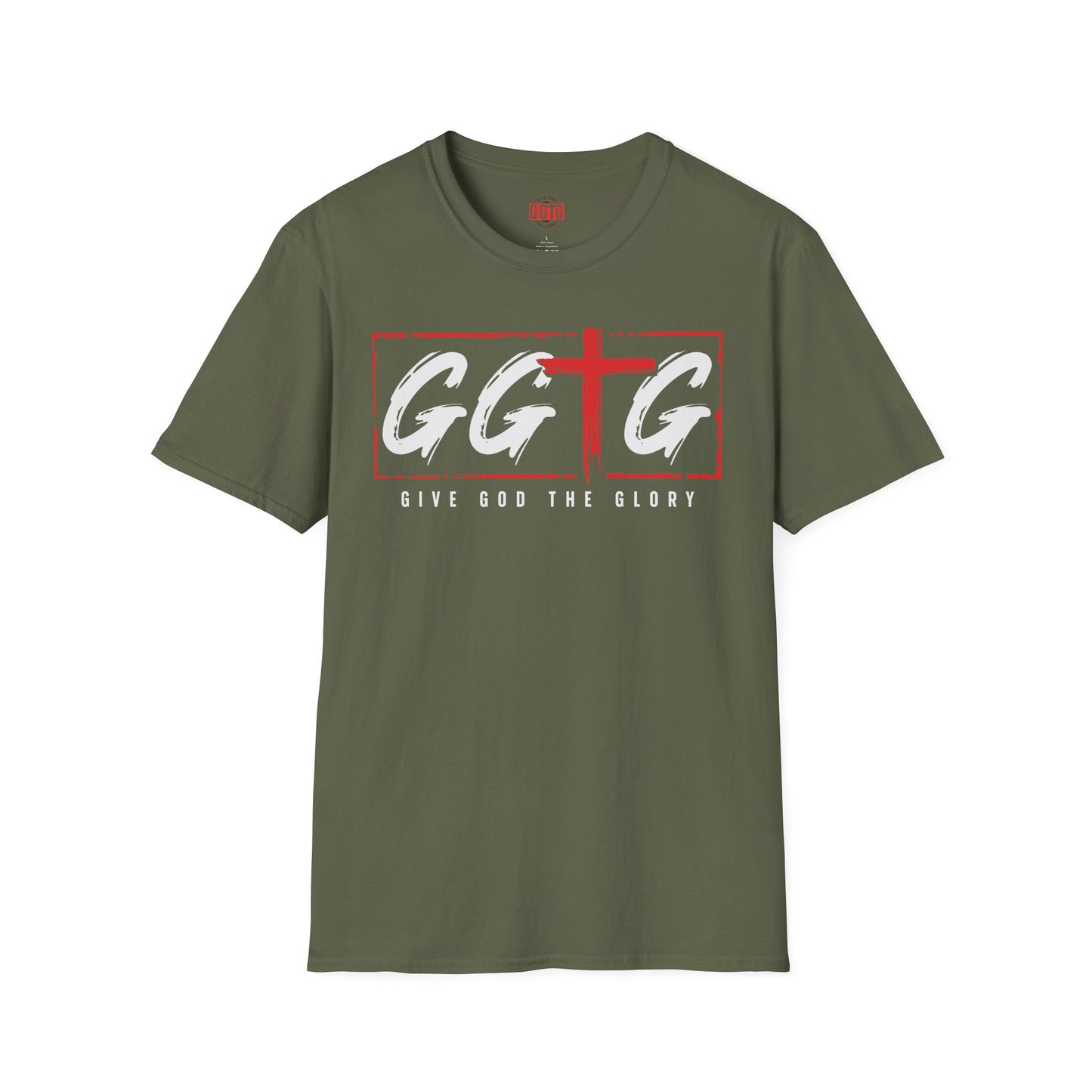 Unisex Softstyle T-Shirt  Inspirational - "Give God the Glory" & "Tell Your Story"