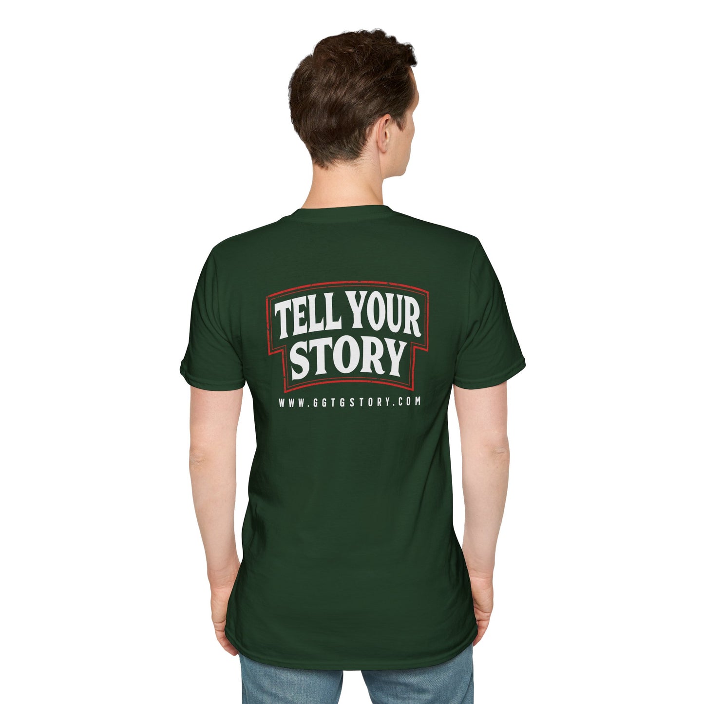 Unisex Softstyle T-Shirt - 'Give God the Glory & Tell Your Story' Inspirational Tee