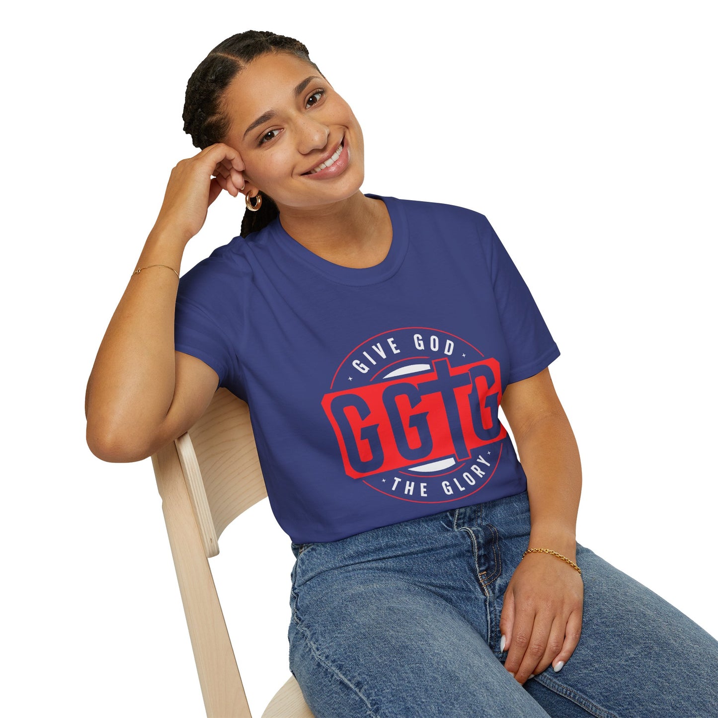 Unisex Softstyle T-Shirt - 'Give God the Glory & Tell Your Story' Inspirational Tee