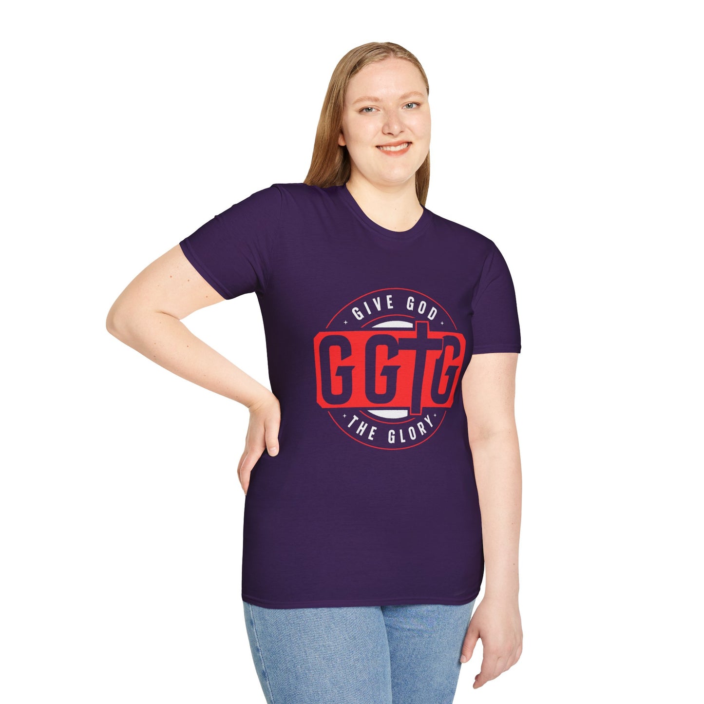 Unisex Softstyle T-Shirt - 'Give God the Glory & Tell Your Story' Inspirational Tee