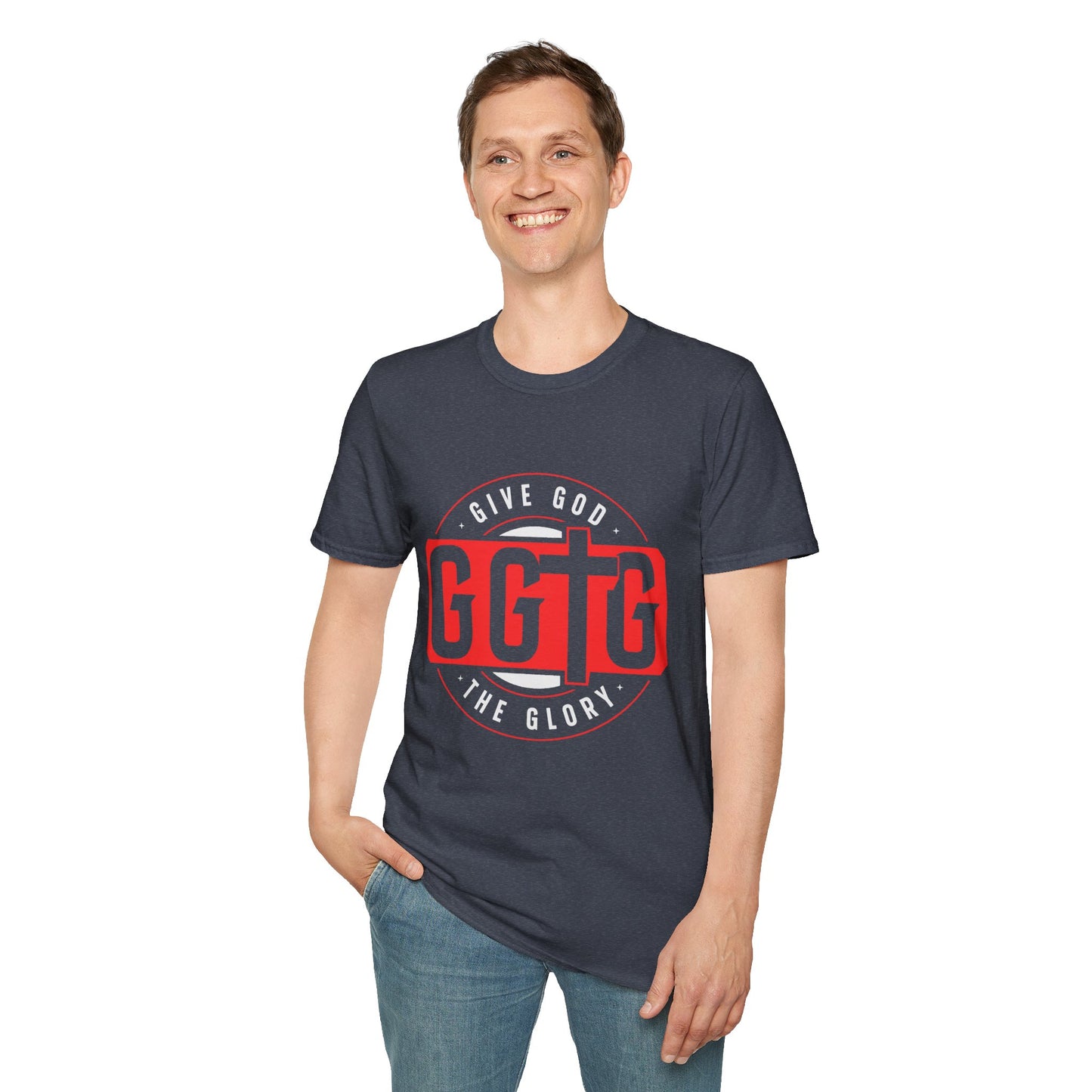 Unisex Softstyle T-Shirt - 'Give God the Glory & Tell Your Story' Inspirational Tee