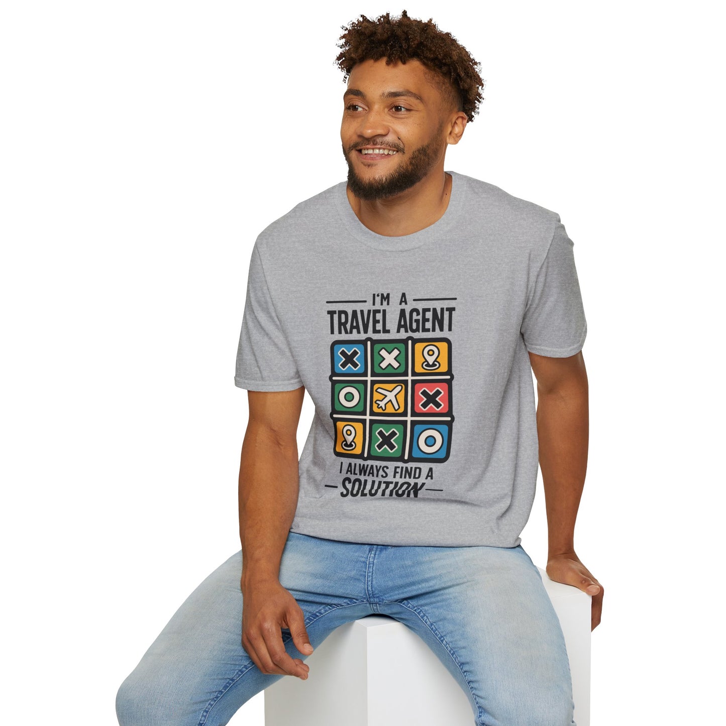 Travel Agent T-Shirt — "I’m a Travel Agent I Always Find a Solution" Graphic Tee