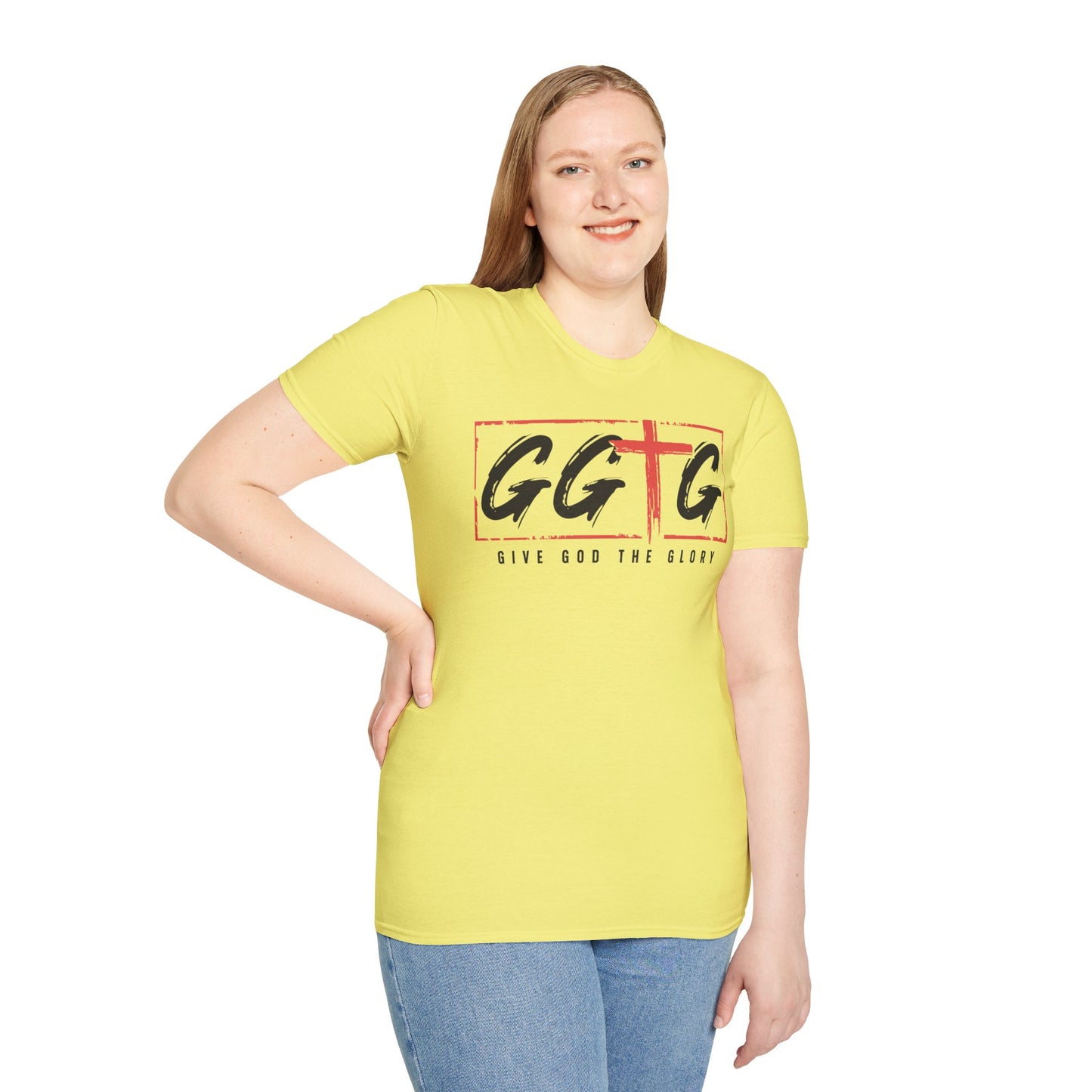 Unisex Inspirational T-Shirt - 'Give God the Glory' & 'Tell Your Story'