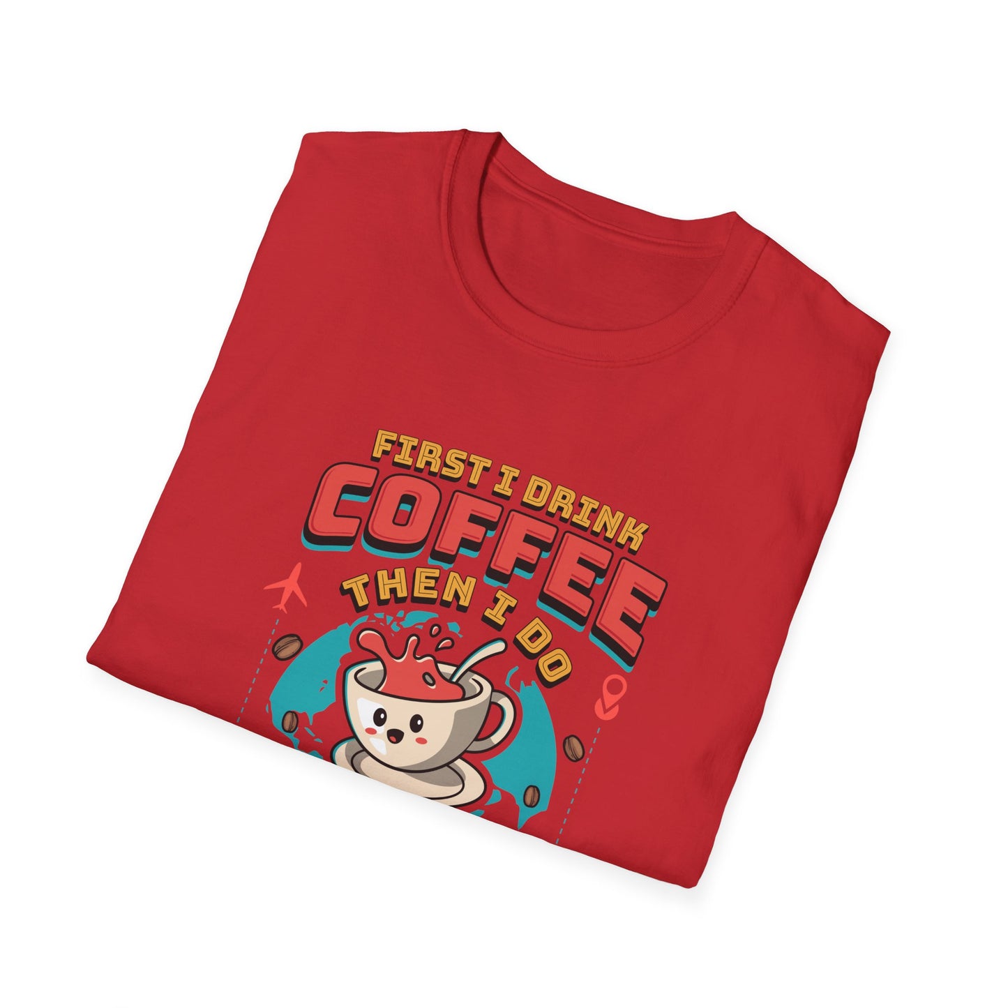 Travel Agent T-Shirt — " Coffee Travel Agent" Graphic Tee