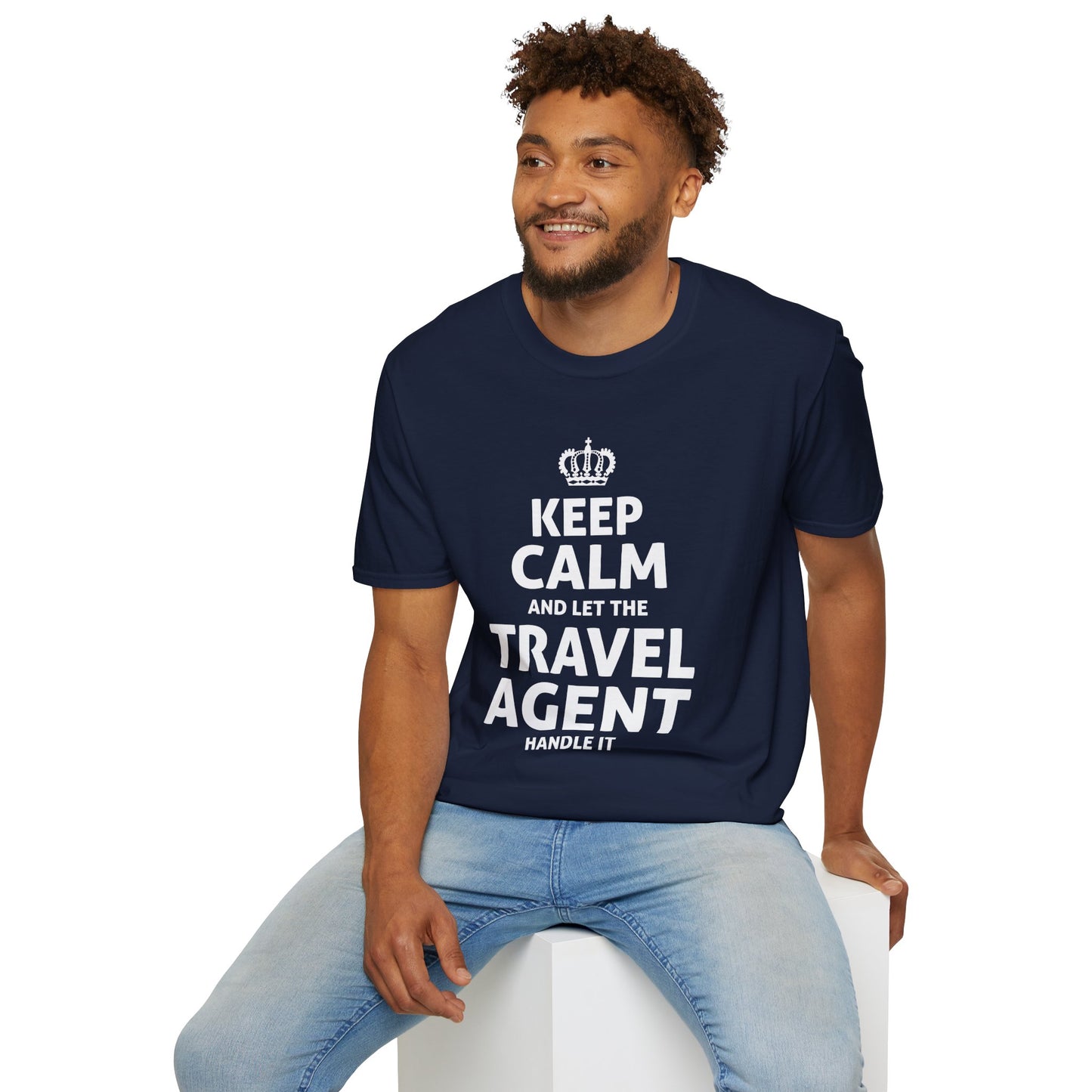 Travel Agent T-Shirt — "Keep Calm 2 - Travel Agent" Graphic Tee