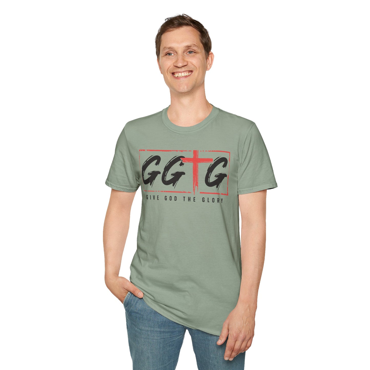 Unisex Inspirational T-Shirt - 'Give God the Glory' & 'Tell Your Story'