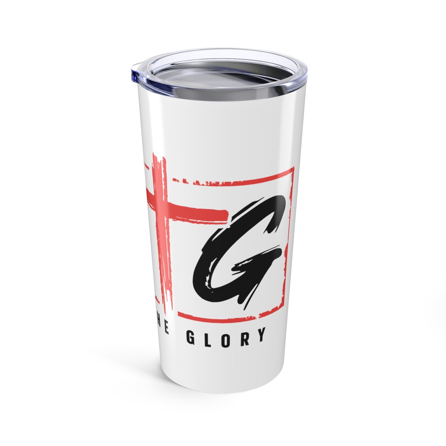 20oz Inspirational Tumbler - Faith & Encouragement - Give God the Glory Travel Mug