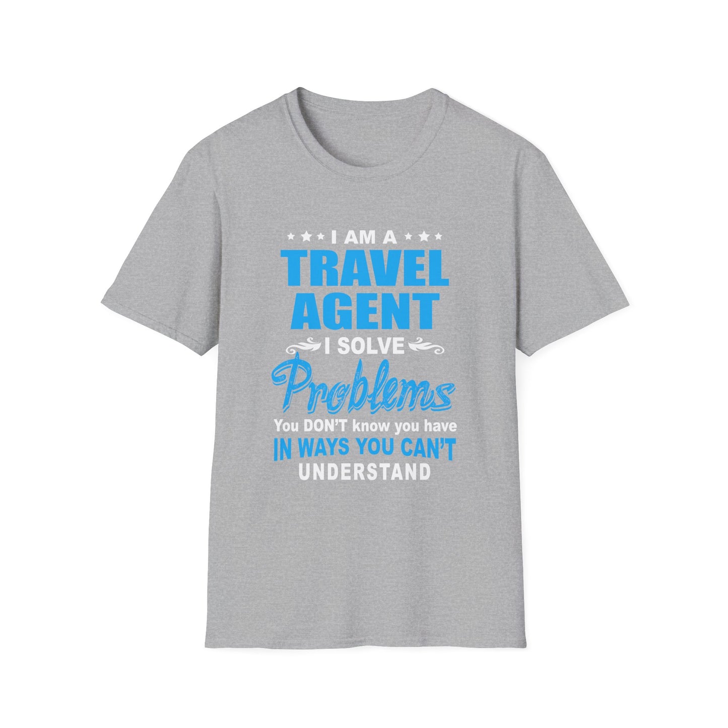 Travel Agent T-Shirt — "Solve Problems Travel Agent" Graphic Tee