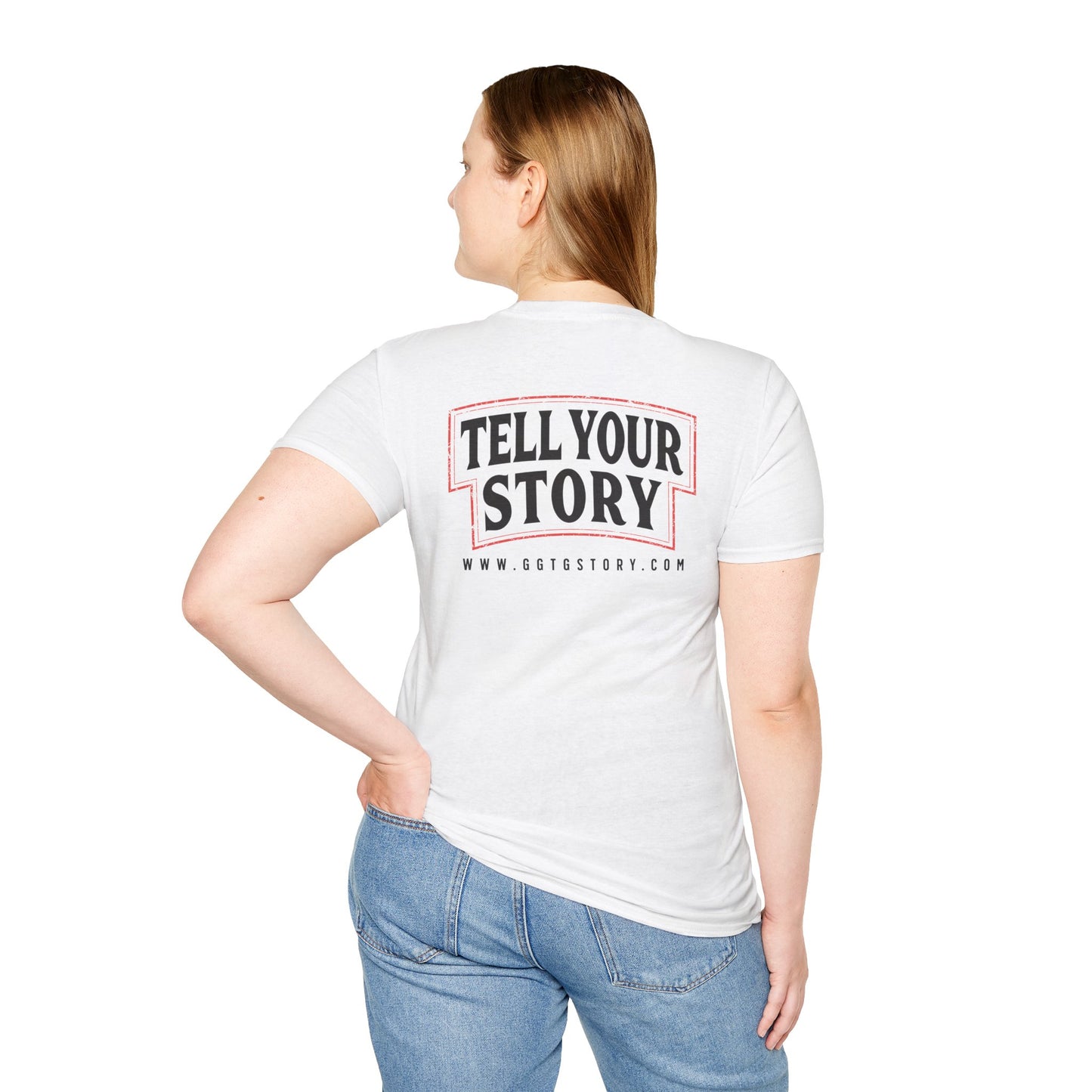 Unisex Inspirational T-Shirt - 'Give God the Glory' & 'Tell Your Story'