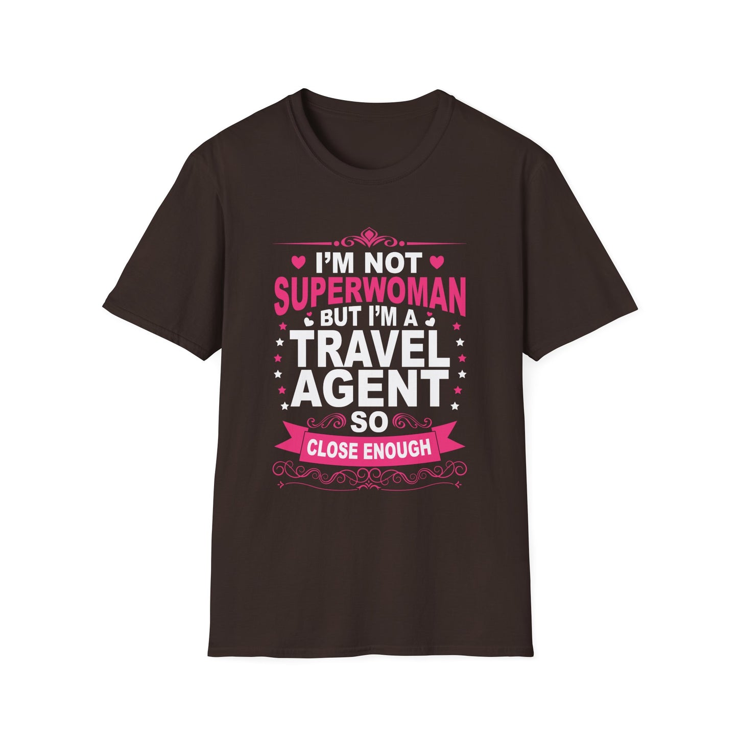 Travel Agent T-Shirt — "Super Woman 2 Travel Agent" Graphic Tee